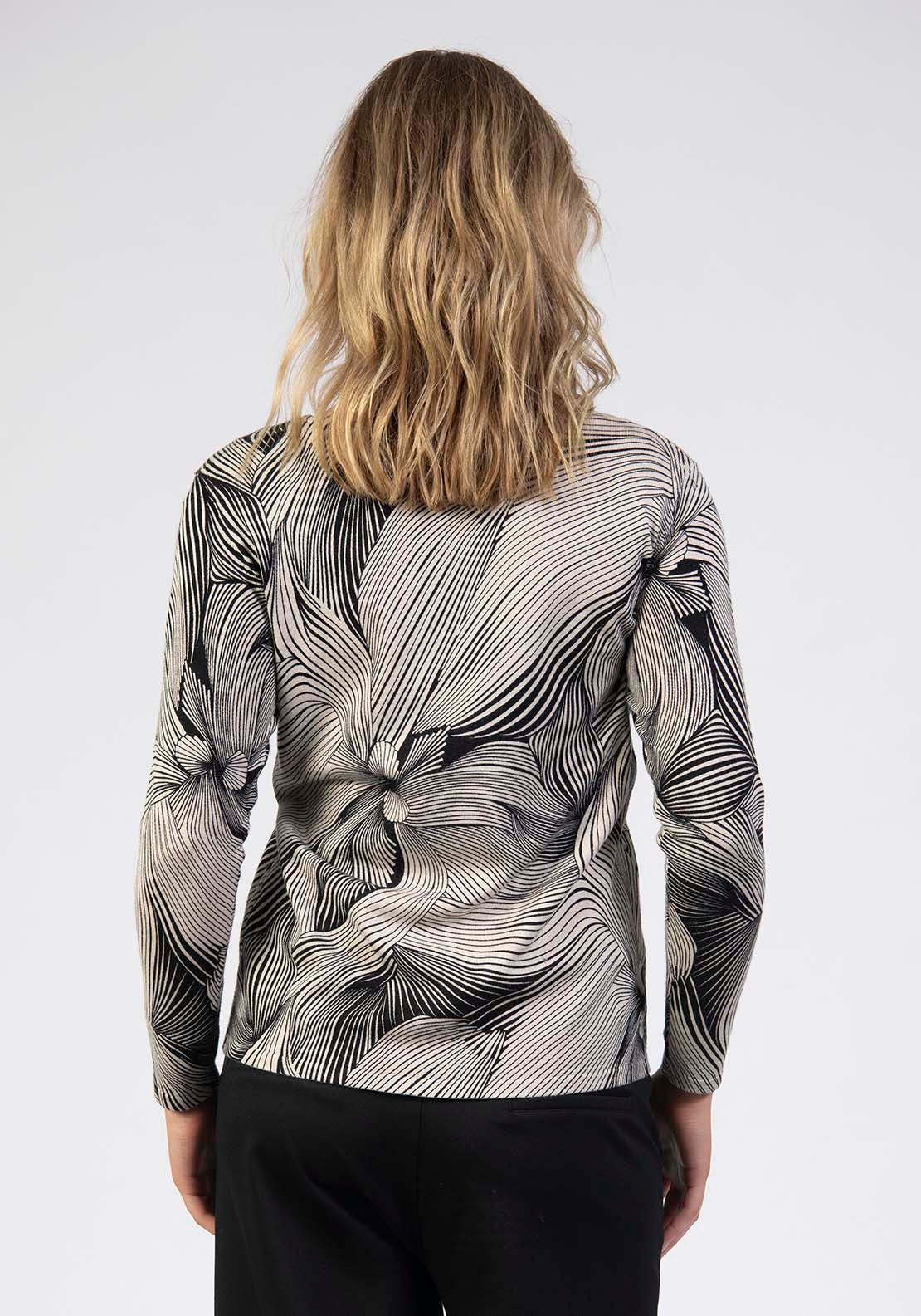 Tea Lane Soft Printed Abstract Top - Beige 2 Shaws Department Stores