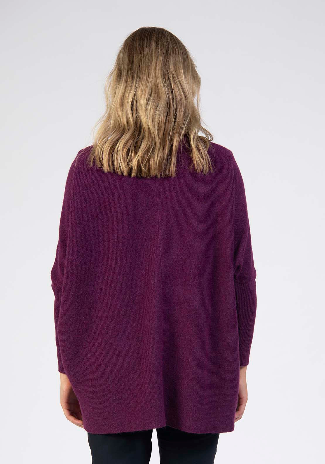 Tea Lane Roll Neck Jumper With Asymmetrical Hem - Mulberry 2 Shaws Department Stores