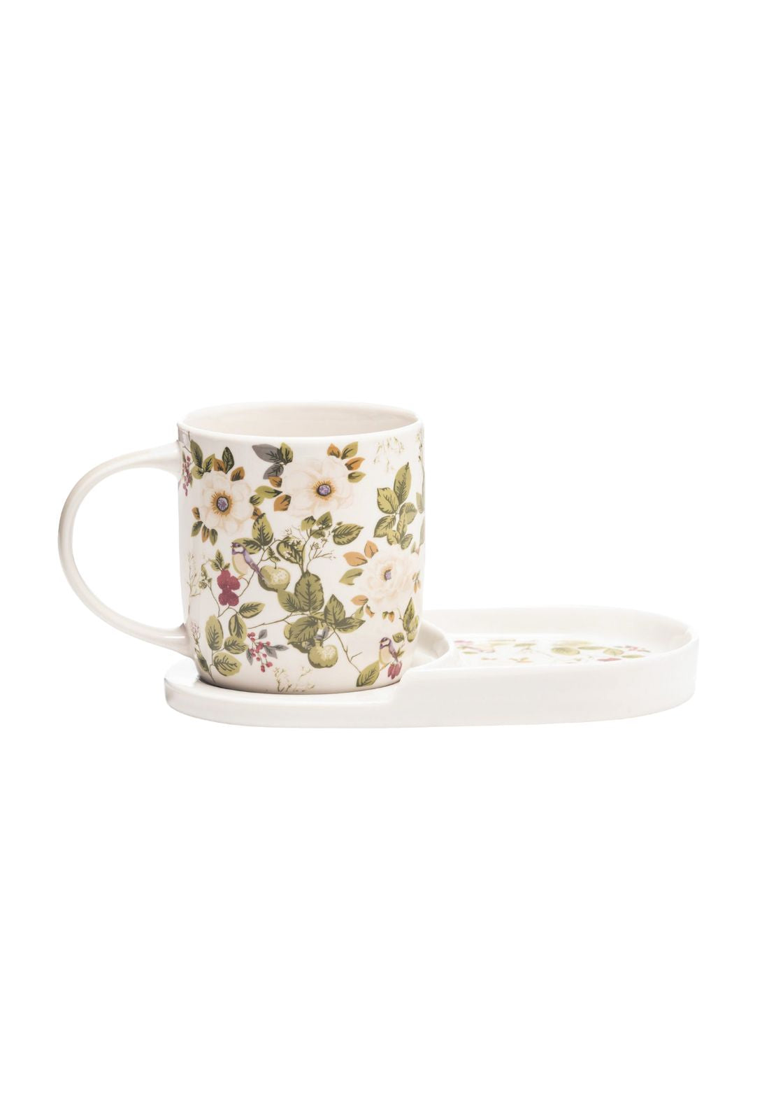 Newgrange Living Floral Rose Bone China Mug &amp; Snack Set 1 Shaws Department Stores