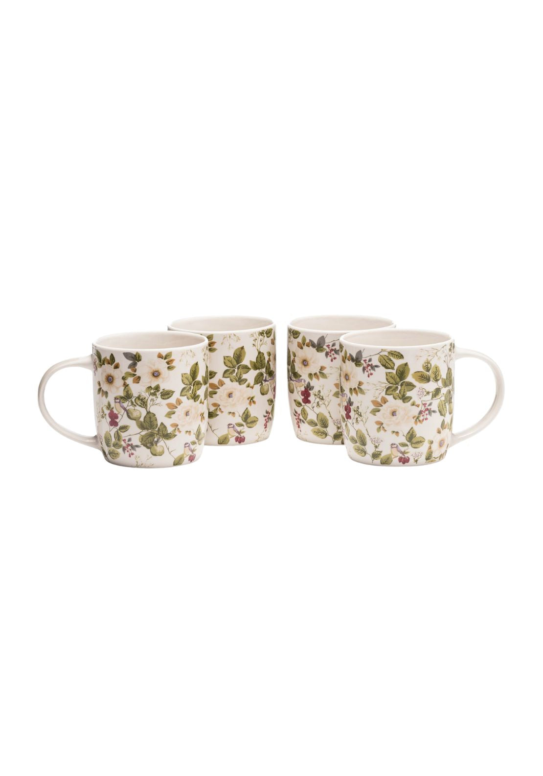 Newgrange Living Floral Rose Bone China Mugs Set of 4 1 Shaws Department Stores