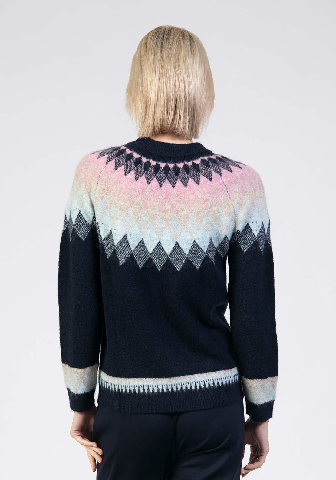 Crew Fairisle Sweater - Blue