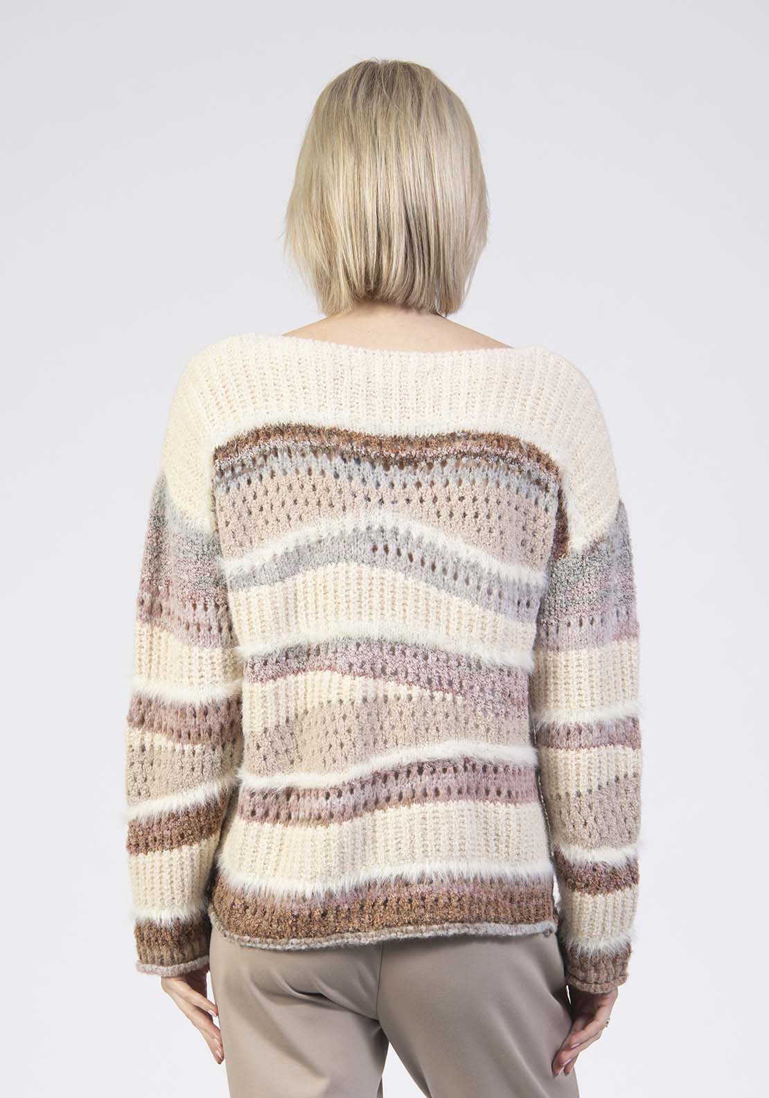 Tea Lane Space Dye Jumper - Pink 2 Shaws Department Stores