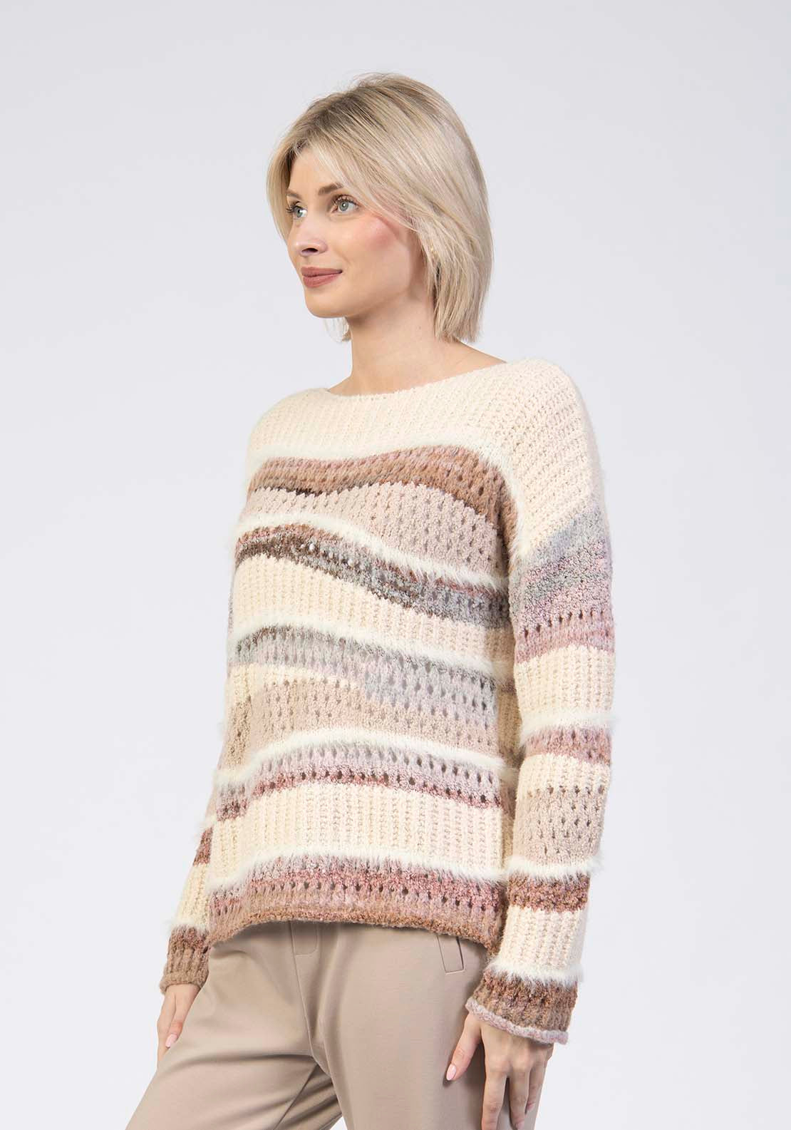 Tea Lane Space Dye Jumper - Pink 3 Shaws Department Stores