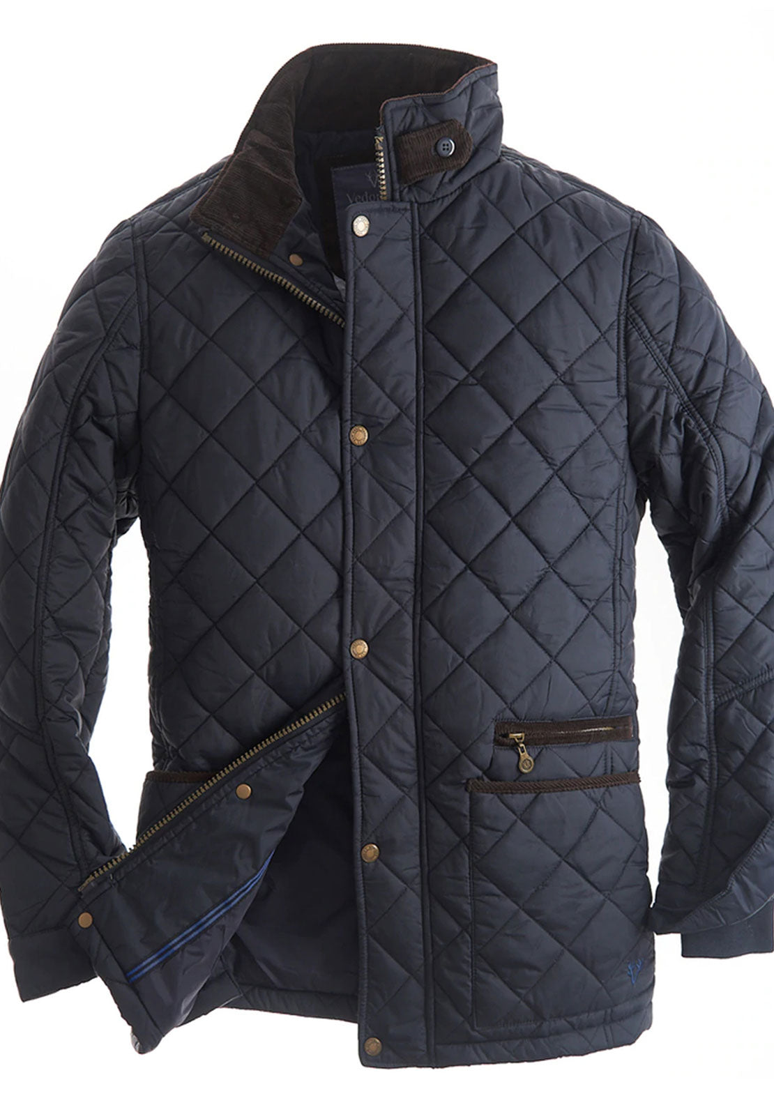 Vedoneire Quilted Jacket - Blue 2 Shaws Department Stores