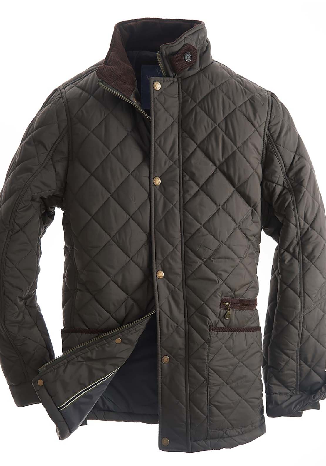 Vedoneire Quilted Jacket - Green 1 Shaws Department Stores