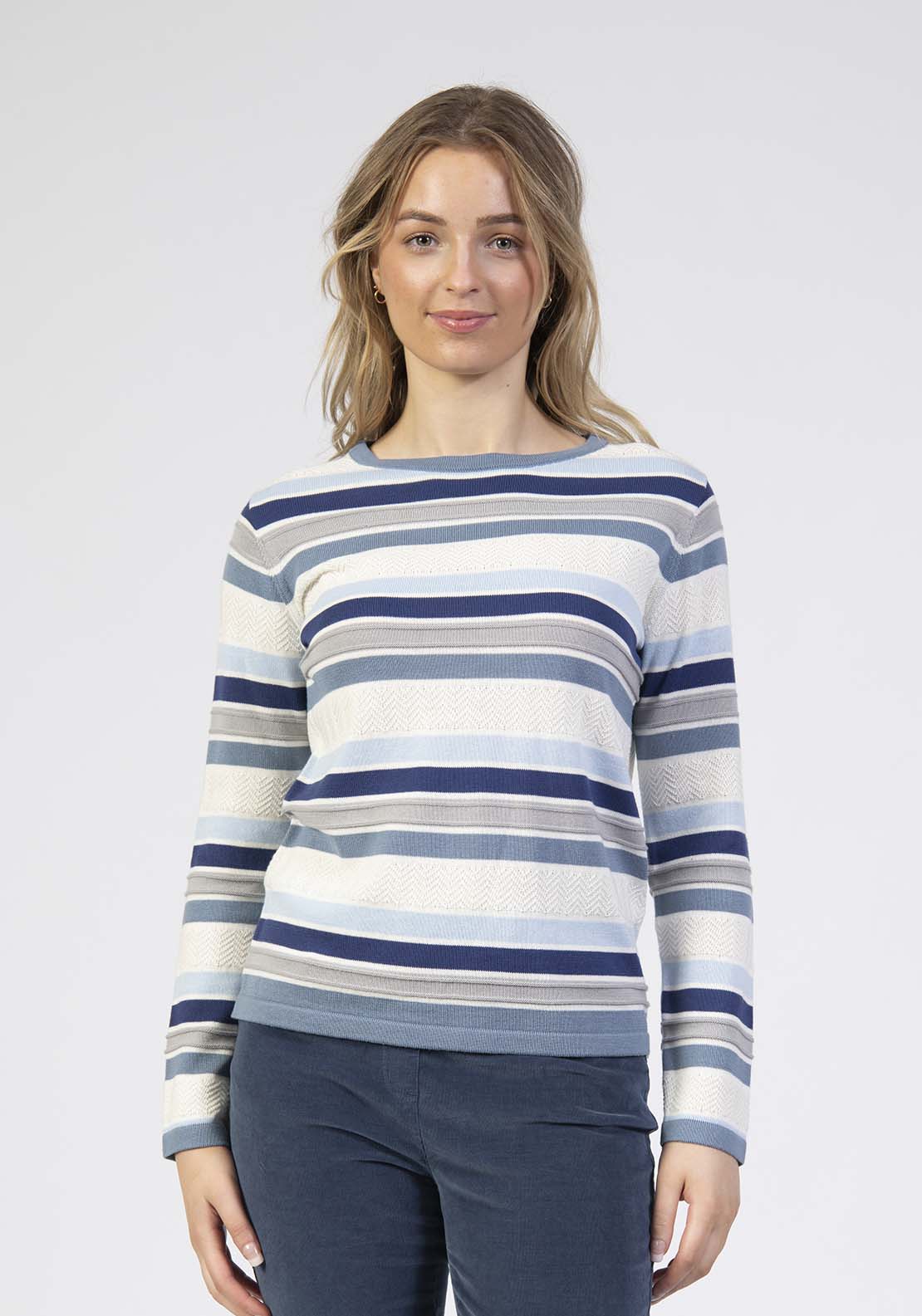 Striped Sweater - Blue