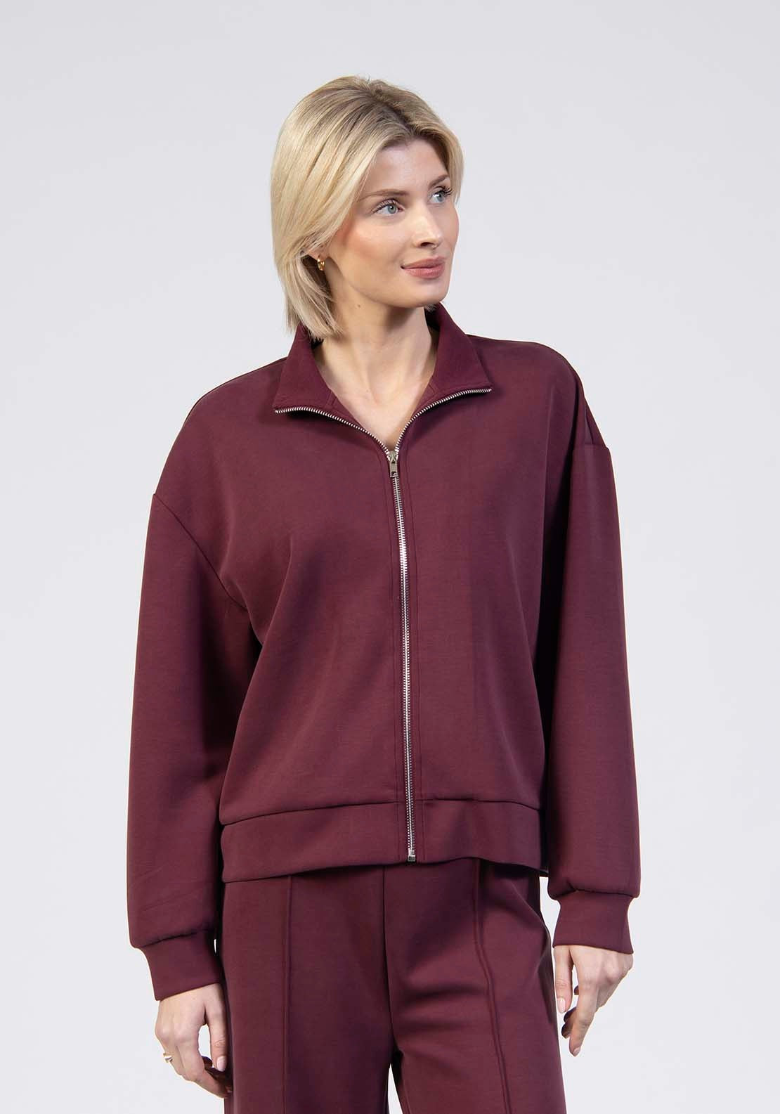 Tea Lane Track Zip Top - Red 1 Shaws Department Stores