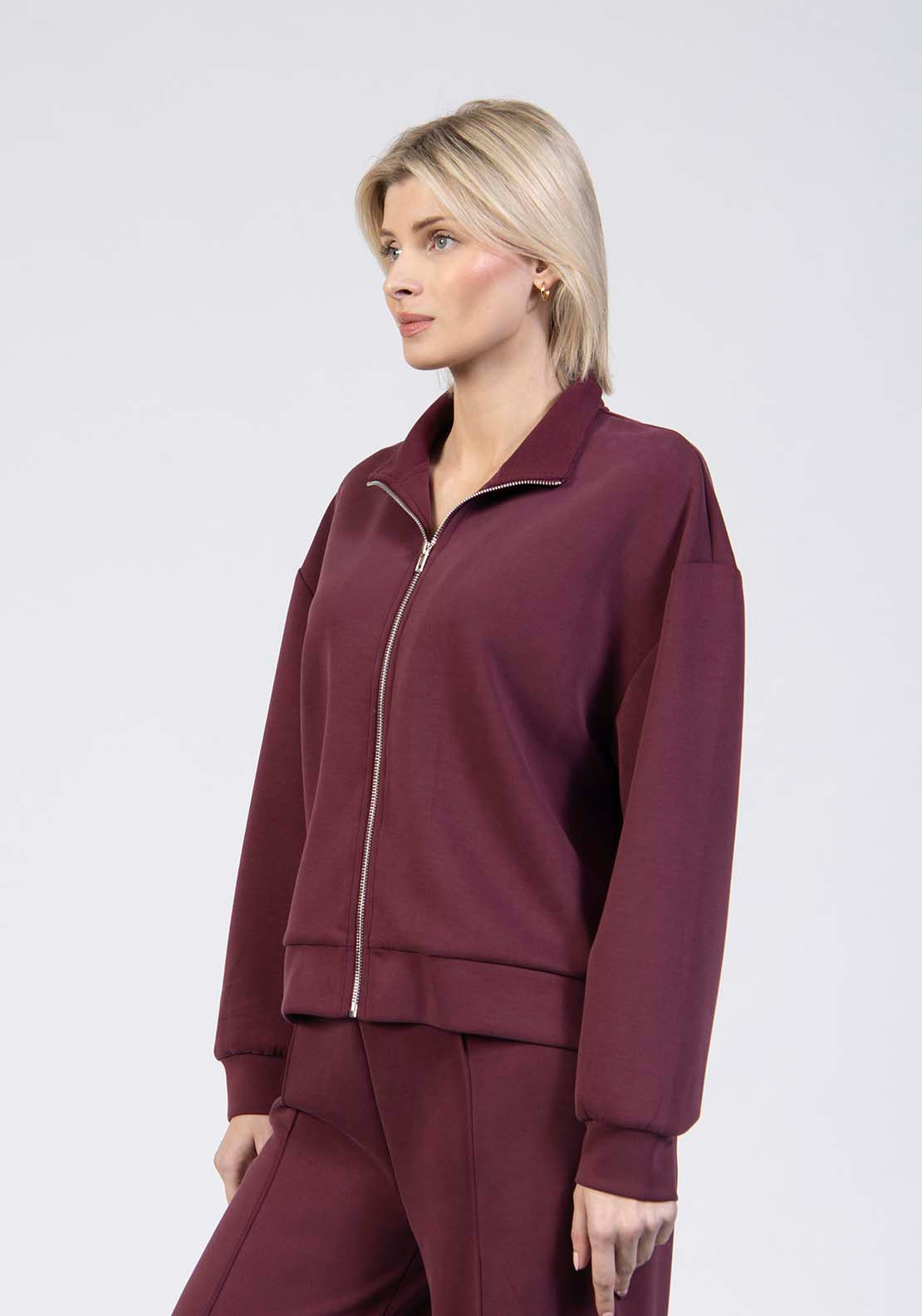 Tea Lane Track Zip Top - Red 3 Shaws Department Stores