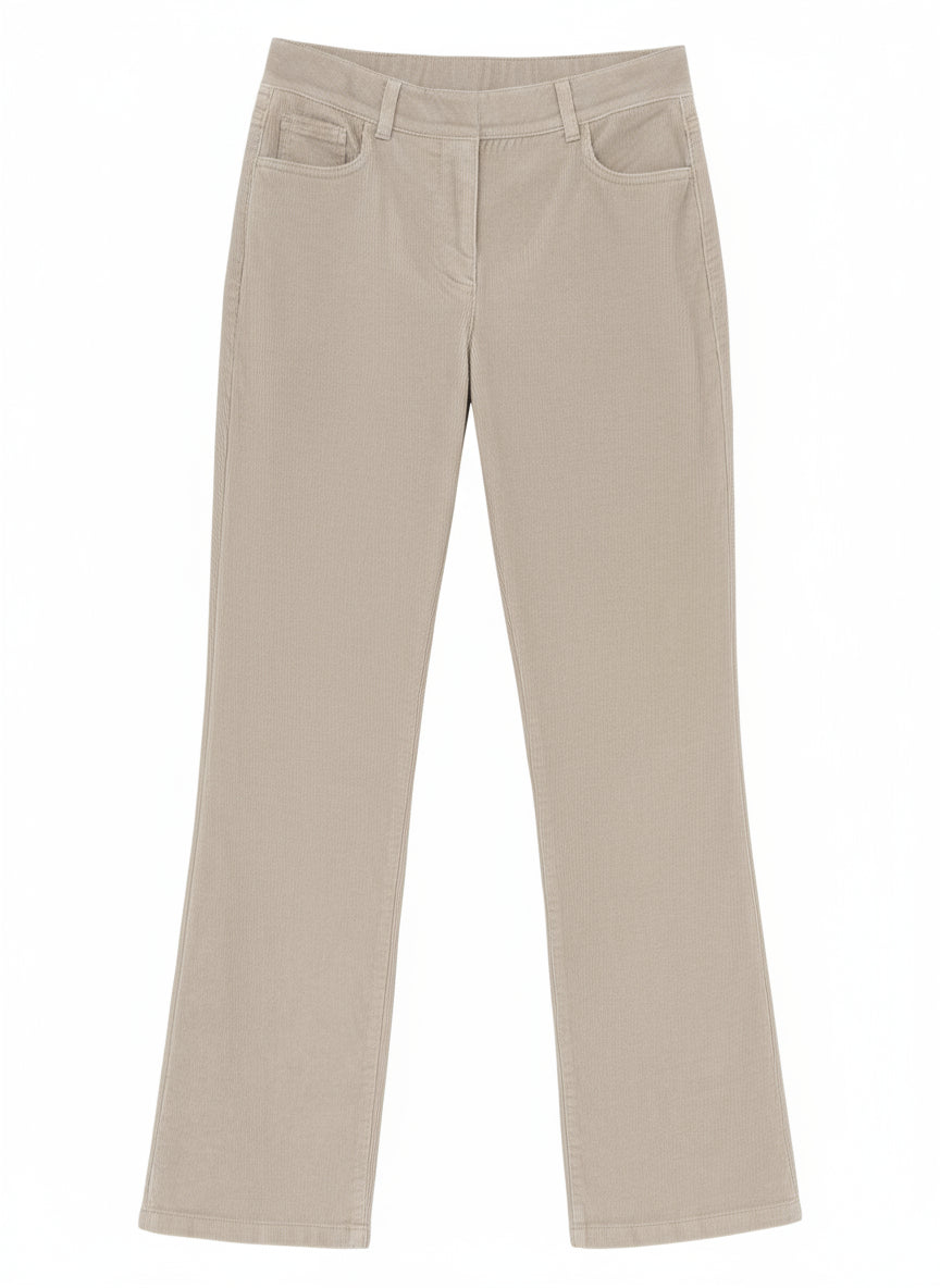 Tea Lane Corduroy Trousers - Grey 1 Shaws Department Stores