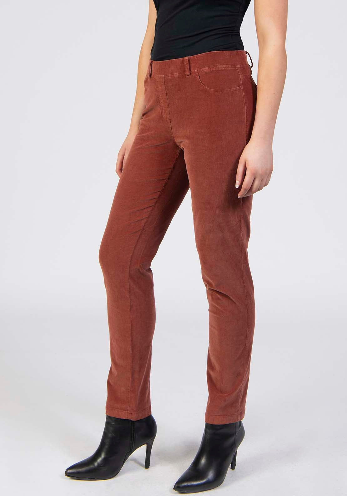Tea Lane Corduroy Trousers - Orange 3 Shaws Department Stores
