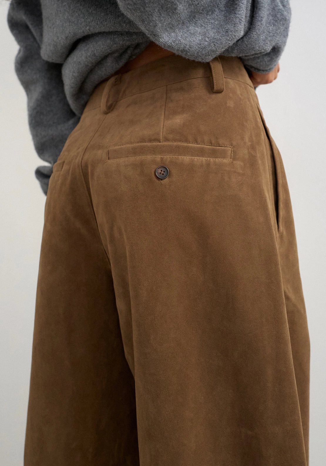 Simina Barrel Trousers - Chocolate Brown