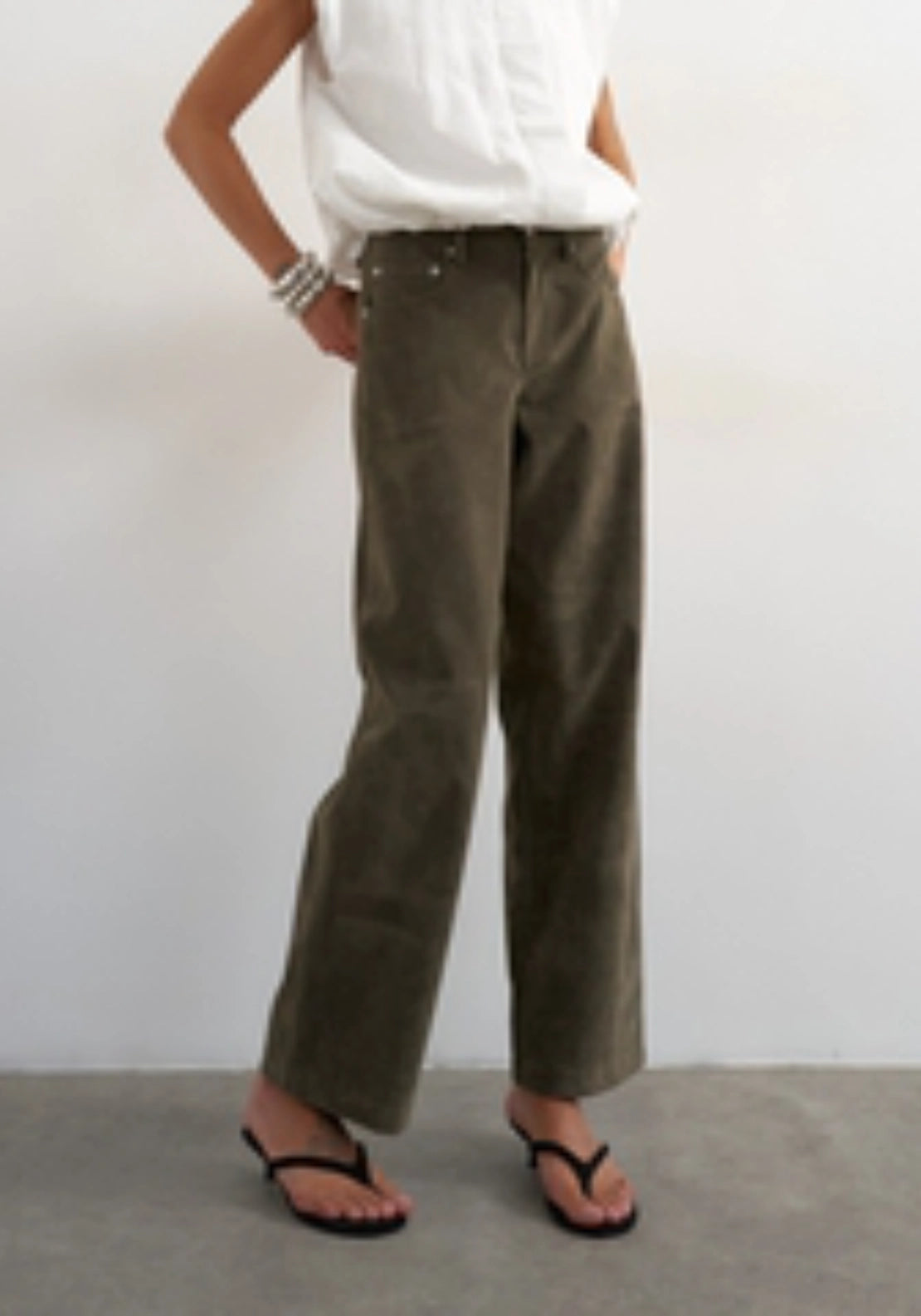 Syna Cinch Trousers - Green
