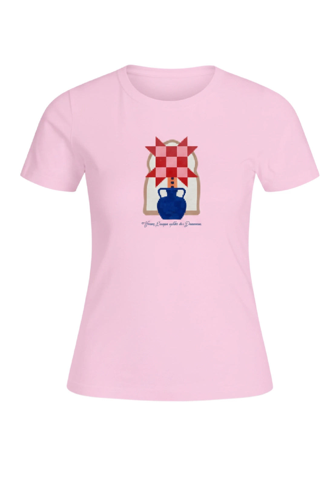 Kia Everyday Print Short Sleeve Top - Fairy Tale/vase Flower