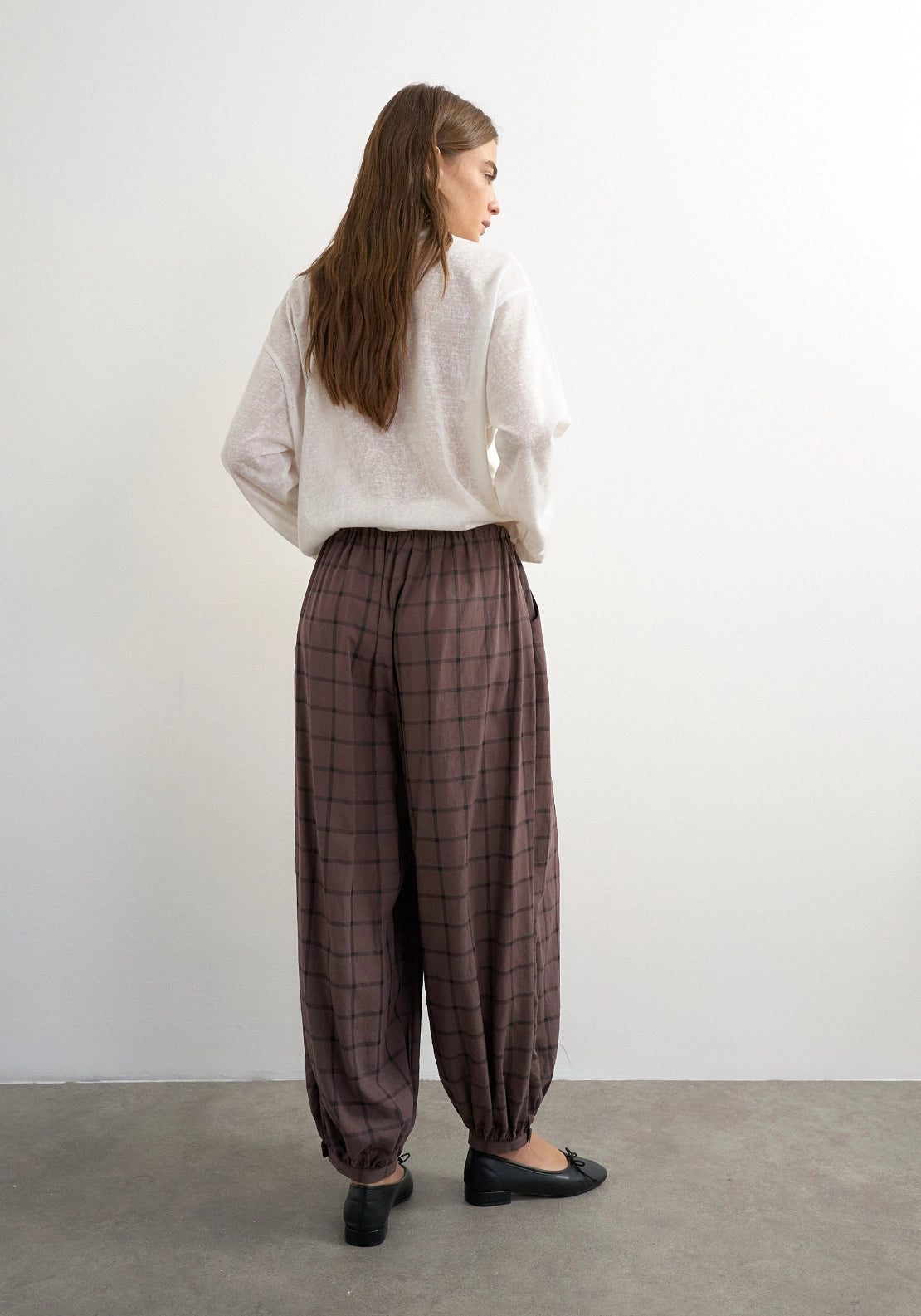Aksa Balloon Trouser - Cocoa Brown