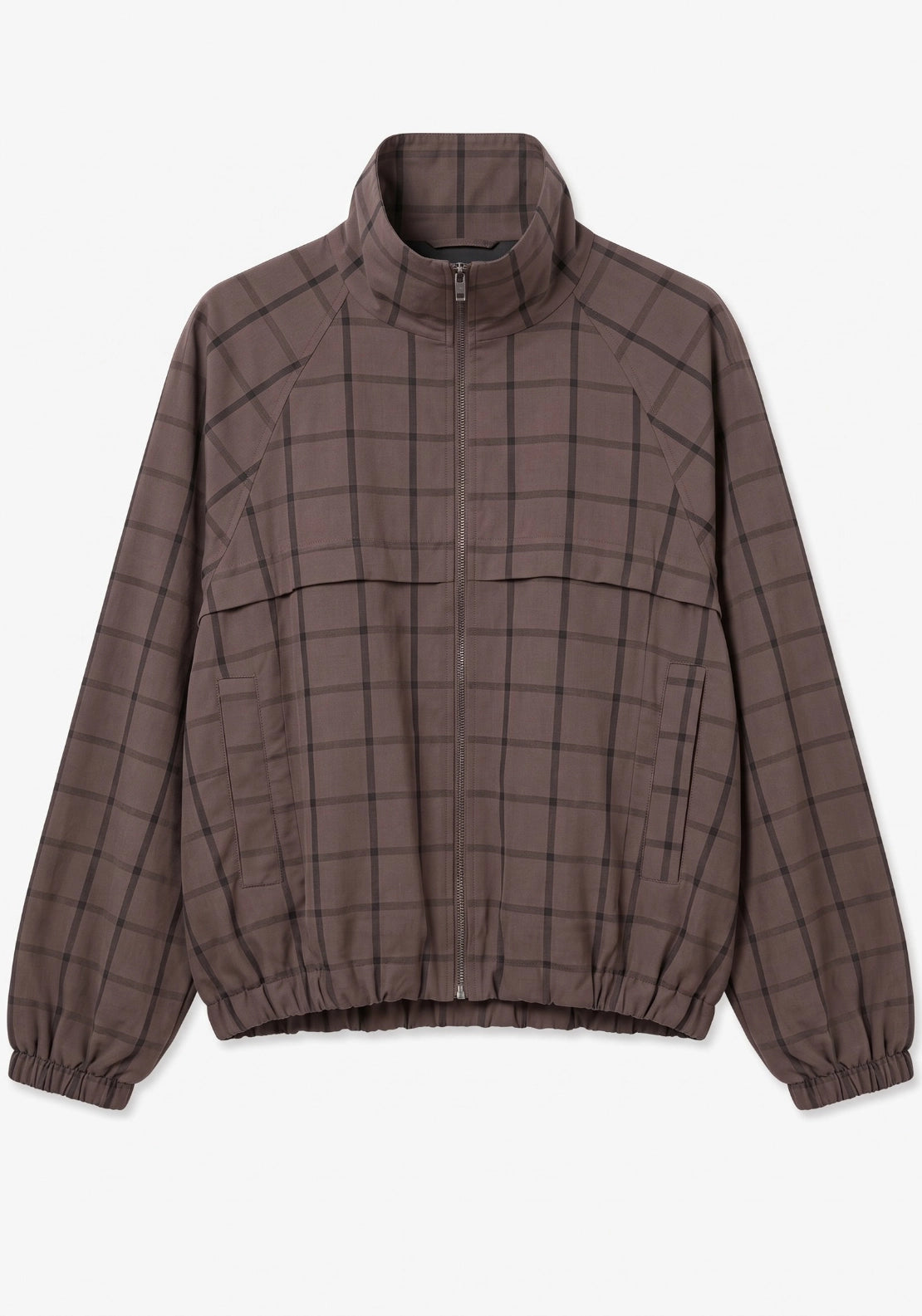 Bria Funnelneck Bomber Jacket - Clove
