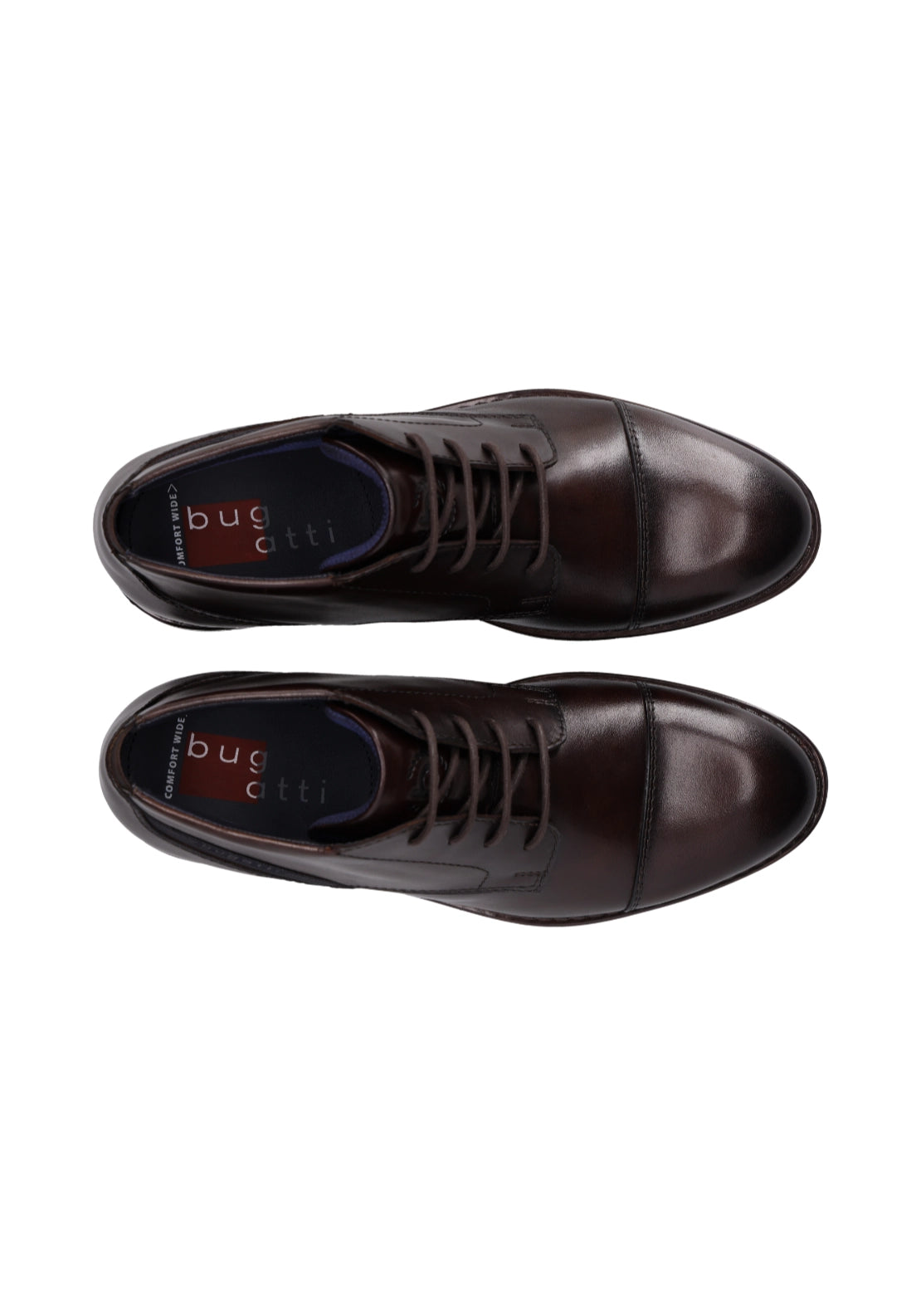 Bugatti High Lace Up Ankle Boots - Dark Brown 6 Shaws Department Stores