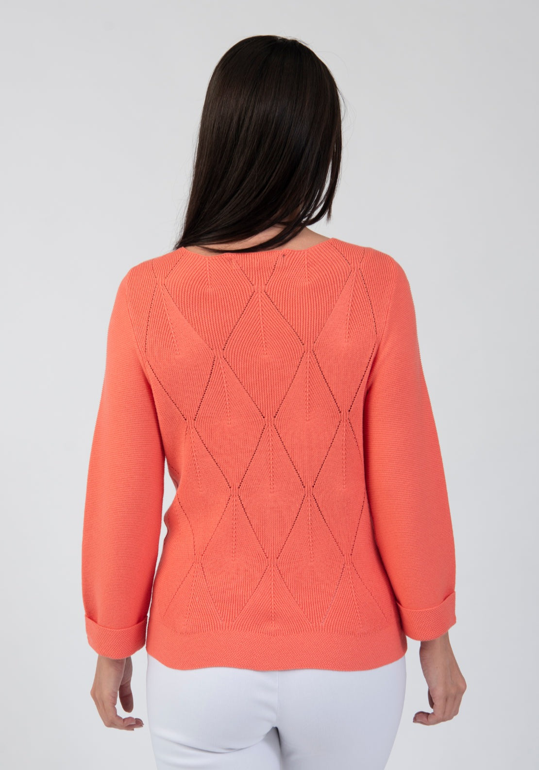 Tea Lane Textured Knit Sweater - Red 2 Shaws Department Stores