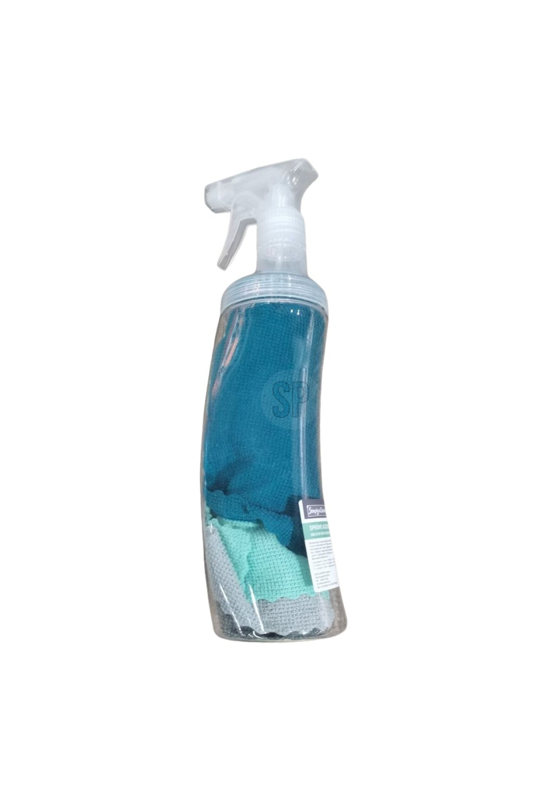Spray Bottle With 4 Cloths - Multi