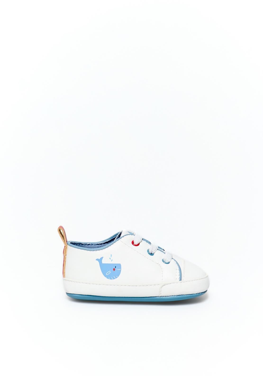 Sfera Printed Pram Trainers - White 1 Shaws Department Stores