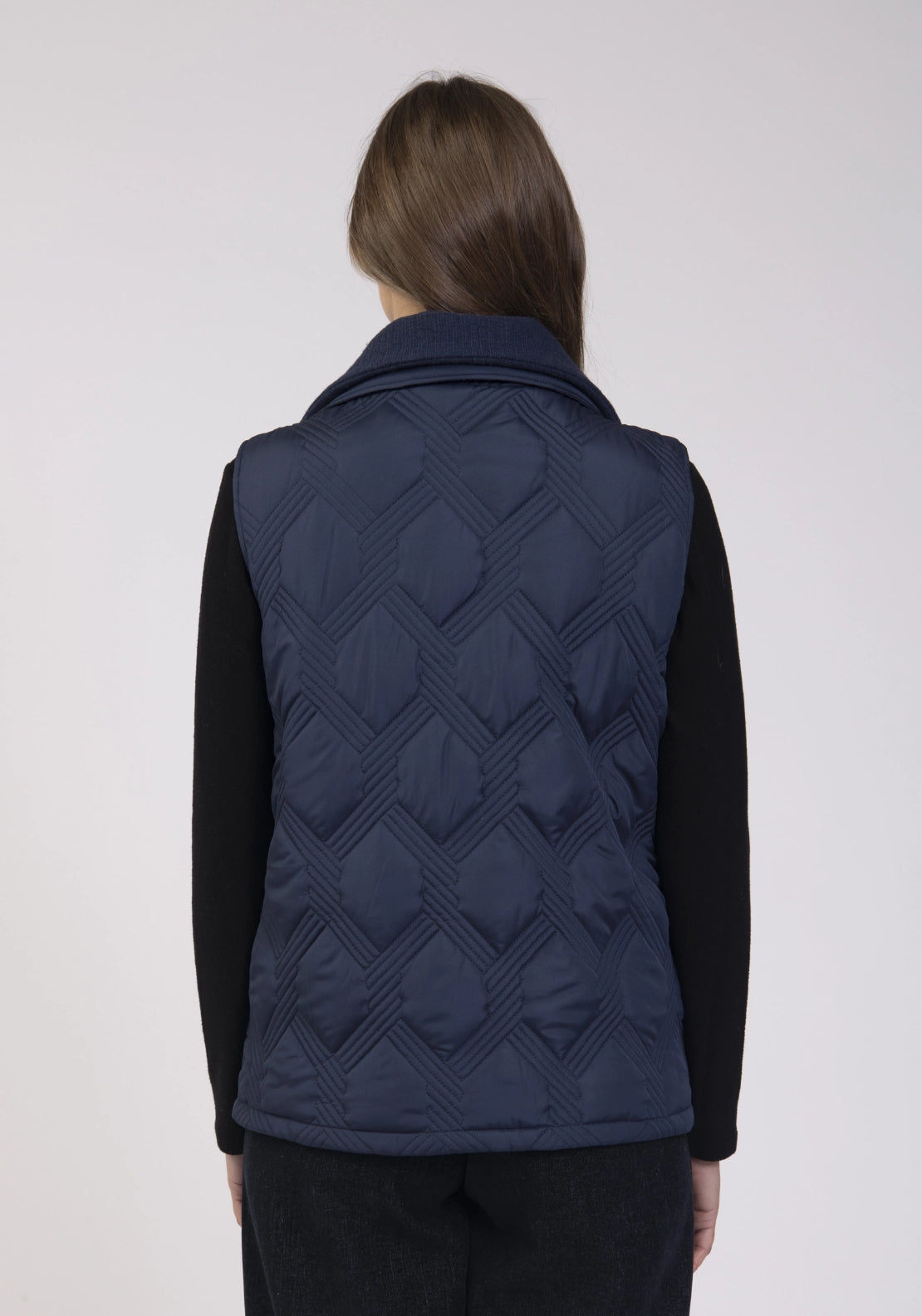 Funnel Neck Gilet - Navy