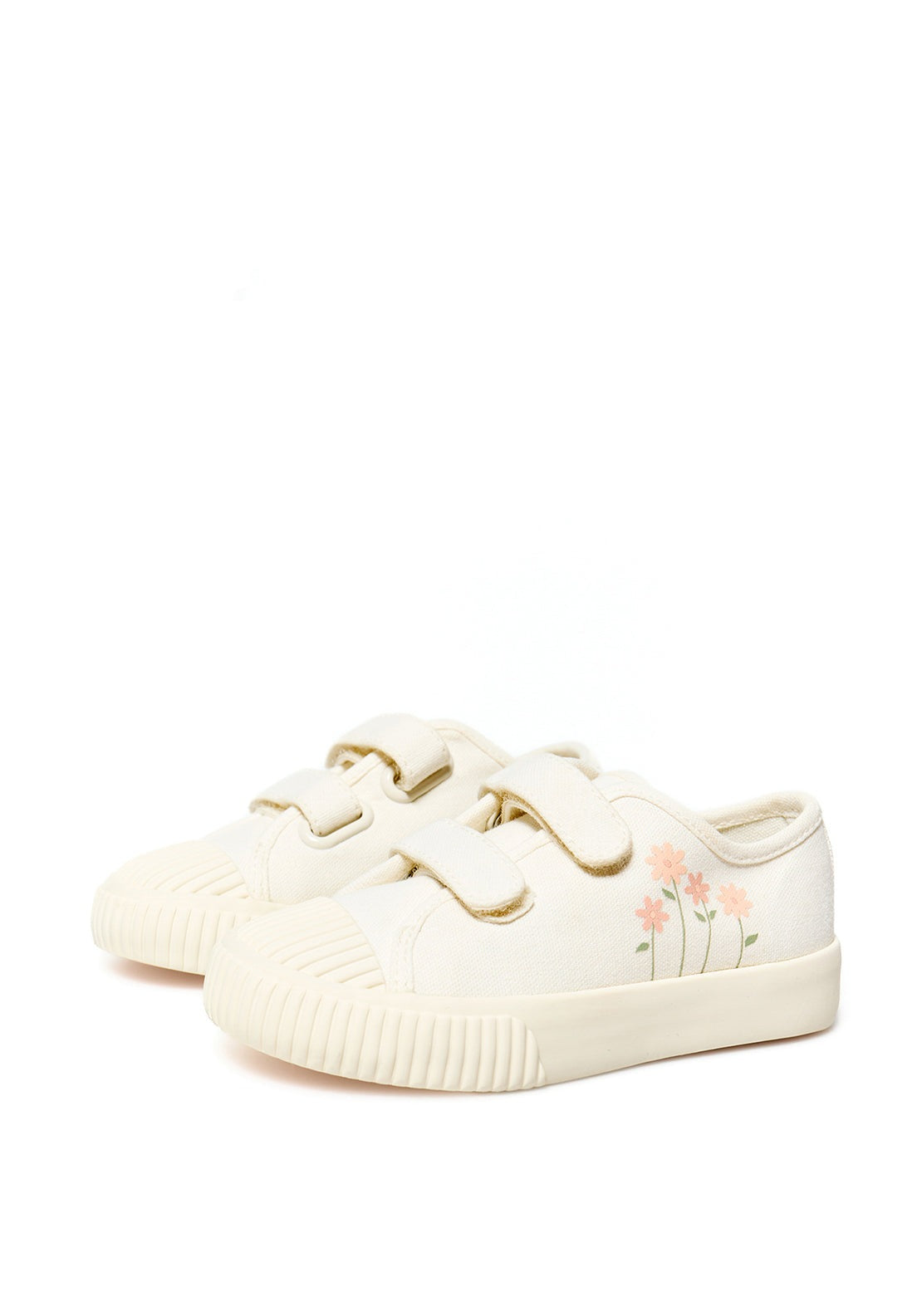 Sfera Floral-print trainers - Cream 3 Shaws Department Stores
