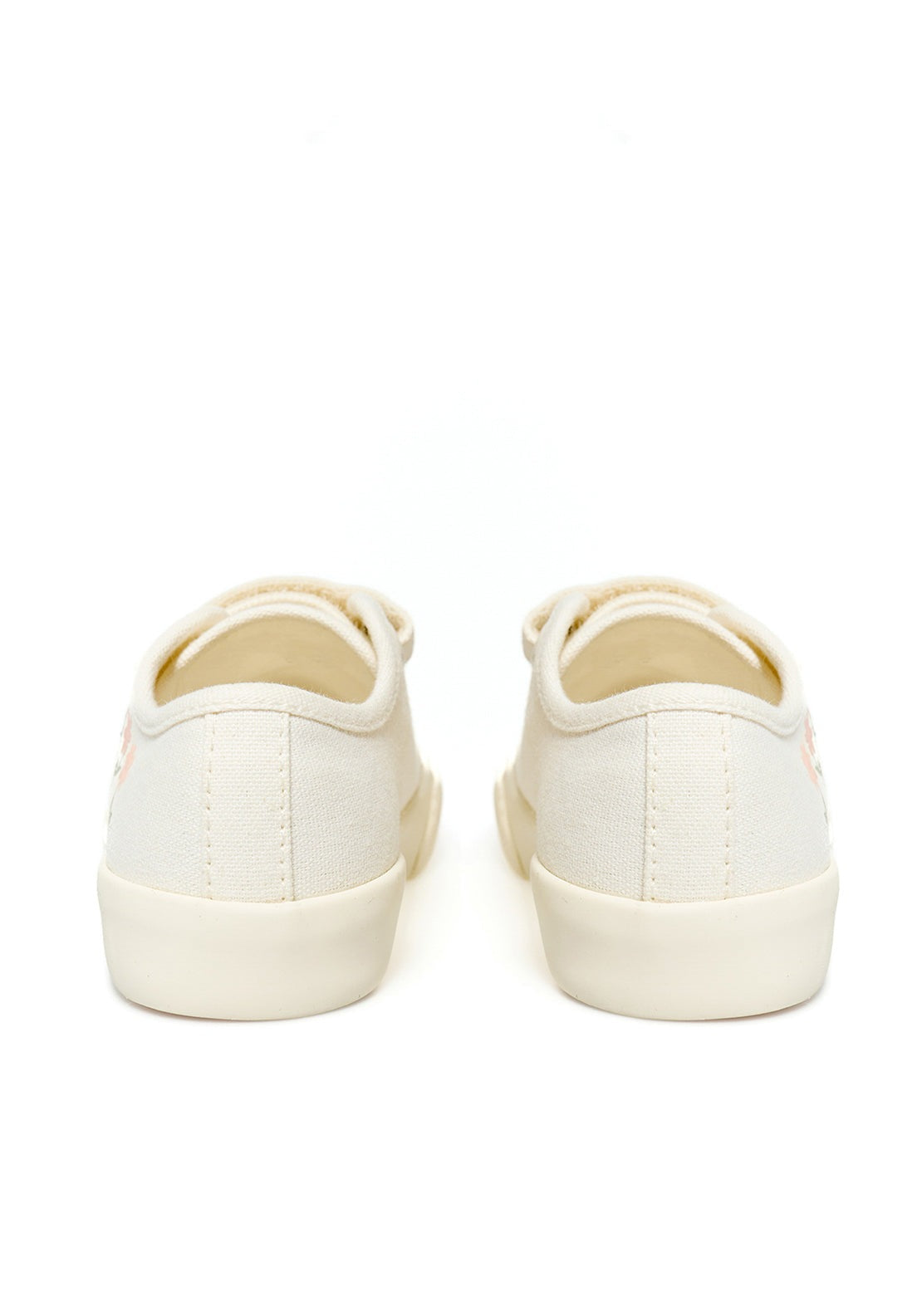 Sfera Floral-print trainers - Cream 7 Shaws Department Stores