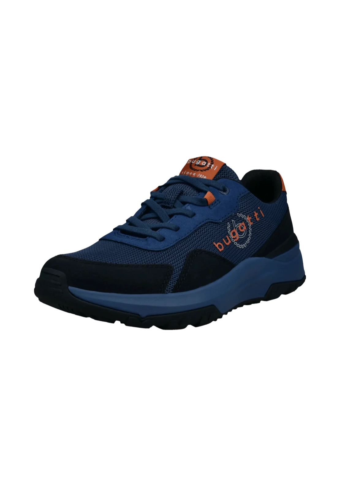 Bugatti Breathable Sneaker - Blue 6 Shaws Department Stores