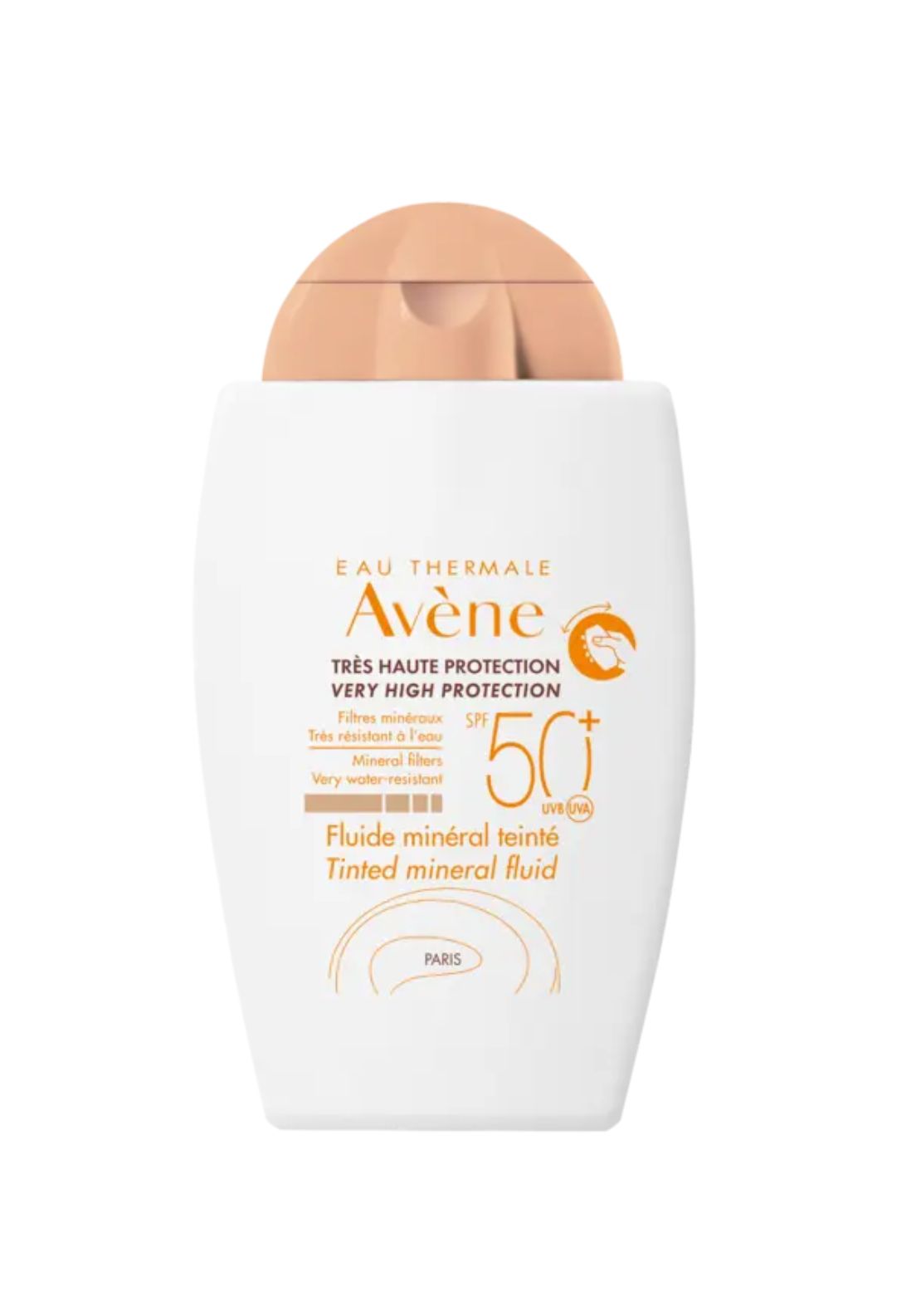 Very high sun protection - Tinted mineral fluid SPF50+
