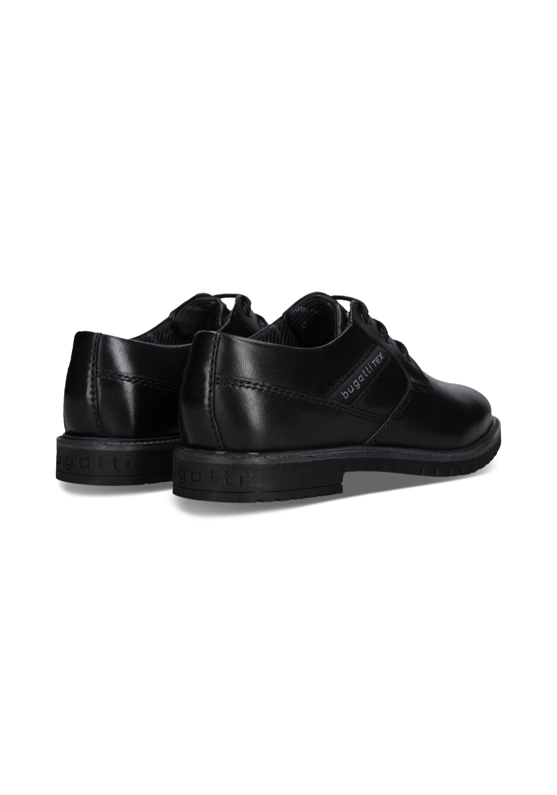 Caj Leather Lace Shoe - Black