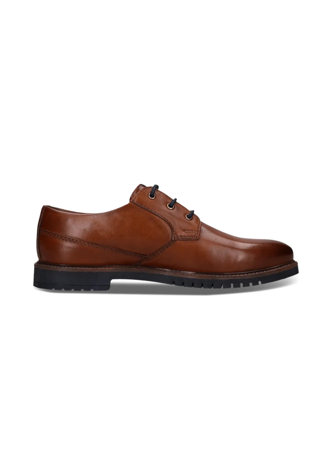 Caj Leather Lace Shoe - Cognac
