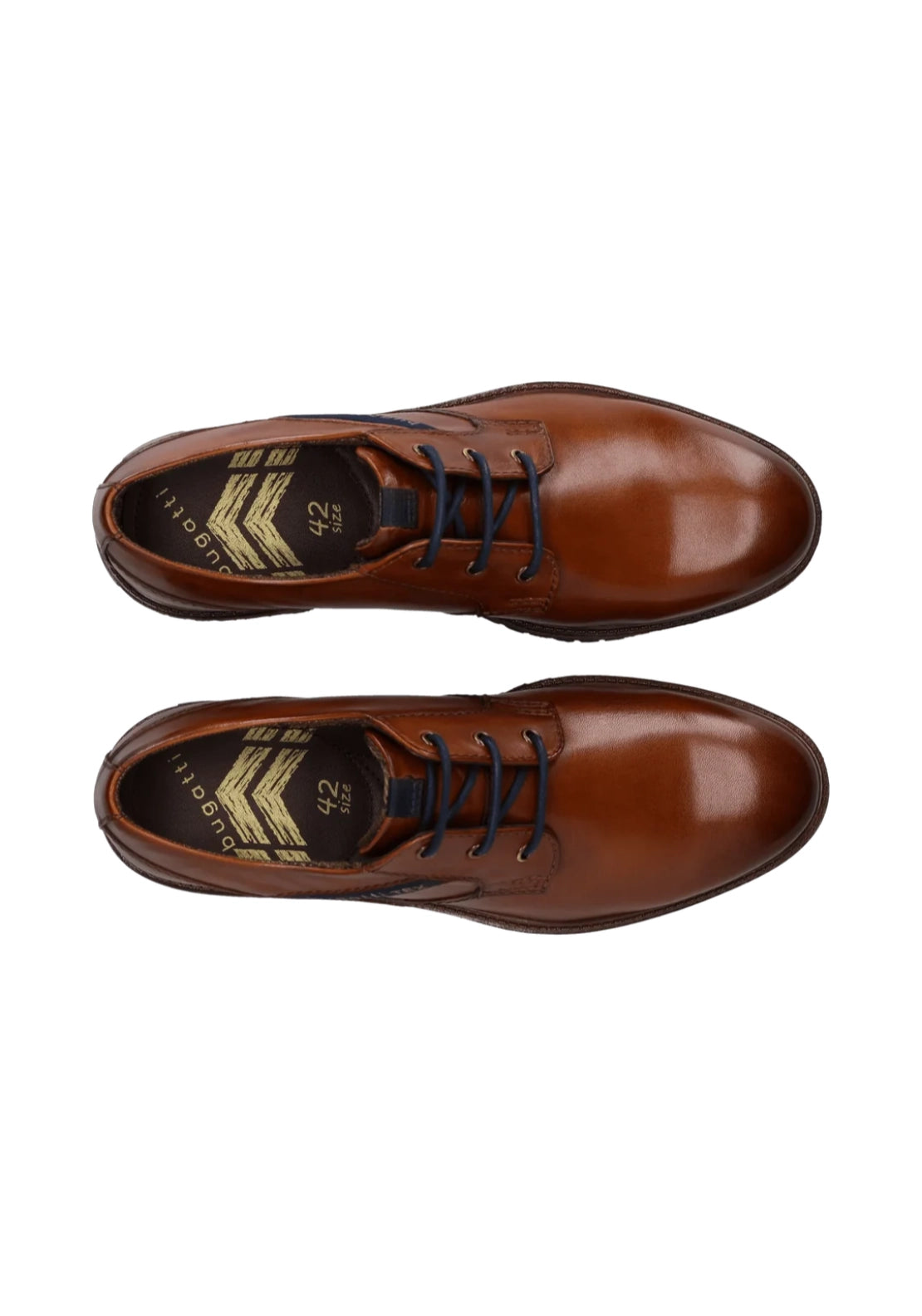 Caj Leather Lace Shoe - Cognac