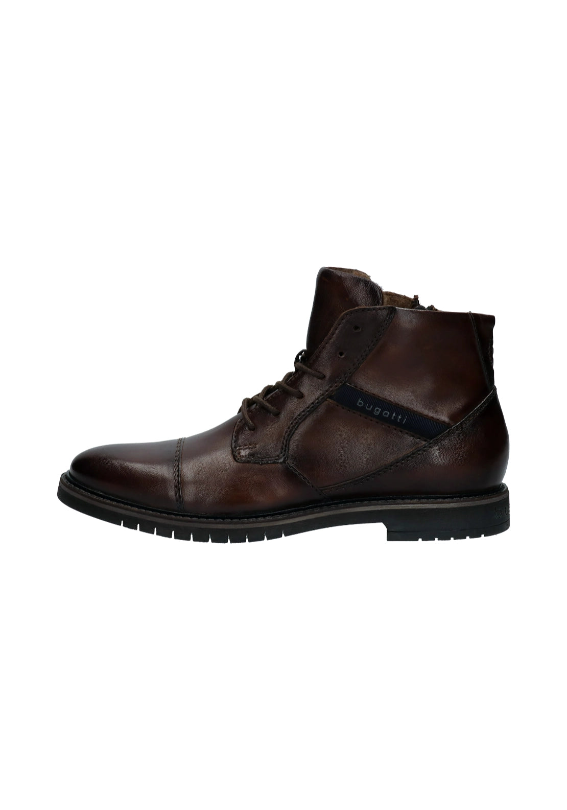 Caj Leather Lace Up Boots - Mid-brown