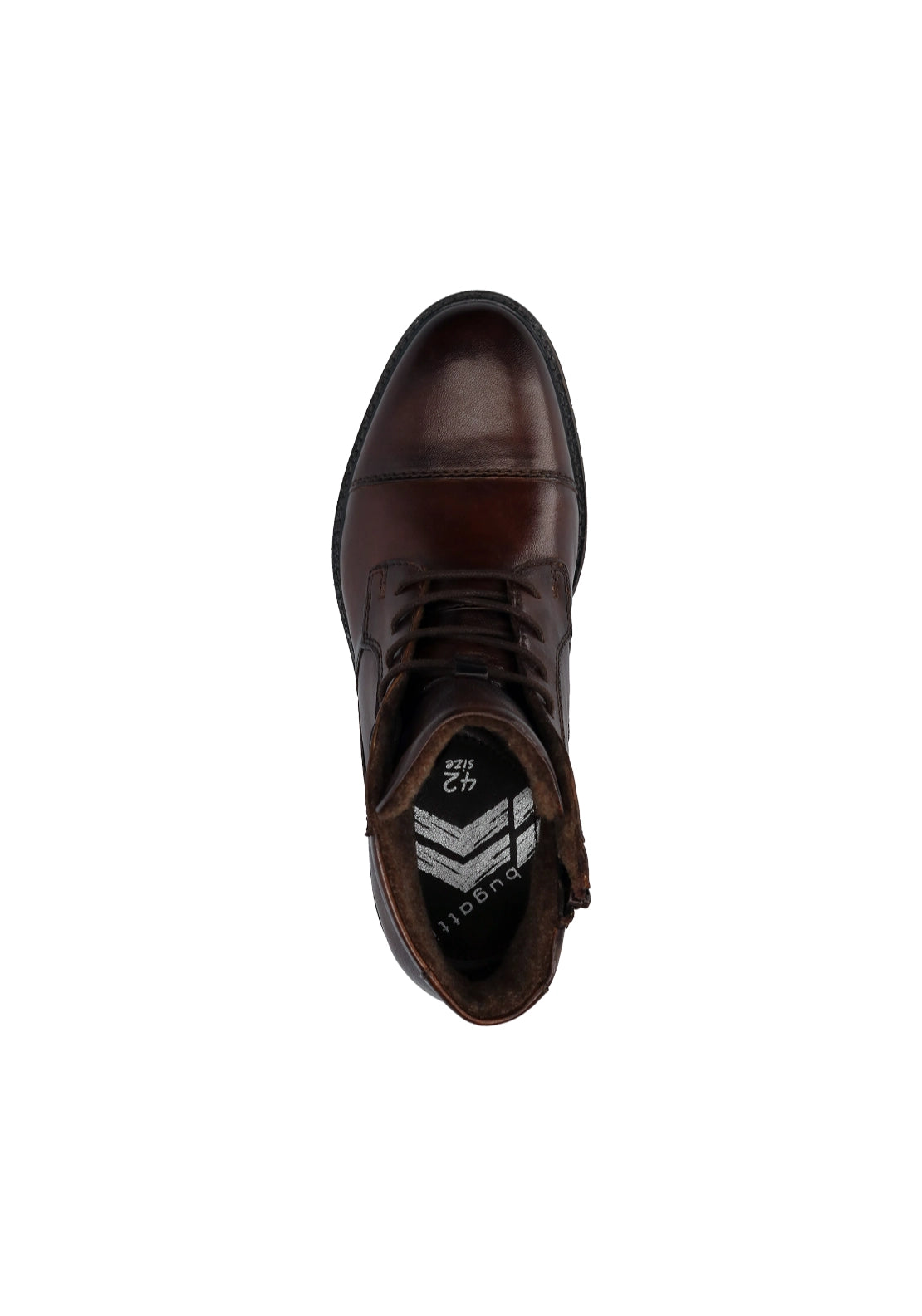 Caj Leather Lace Up Boots - Mid-brown