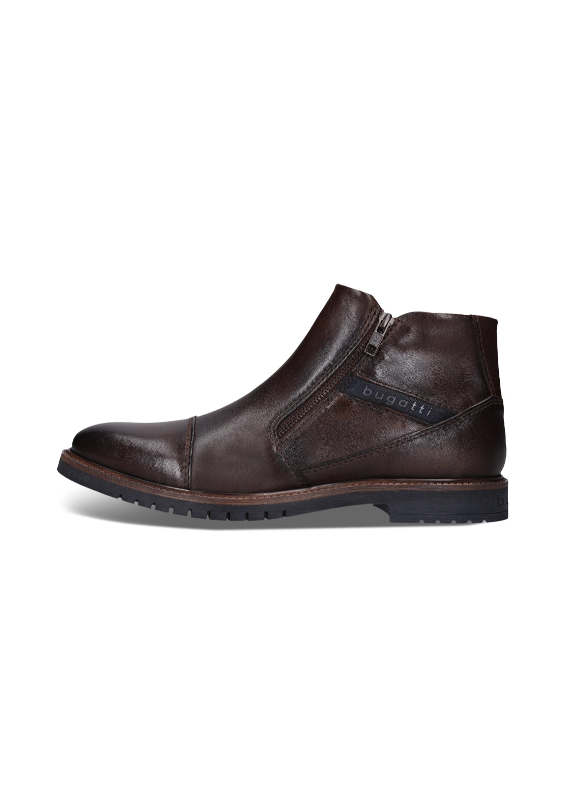 Caj Leather Boots - Dark Brown
