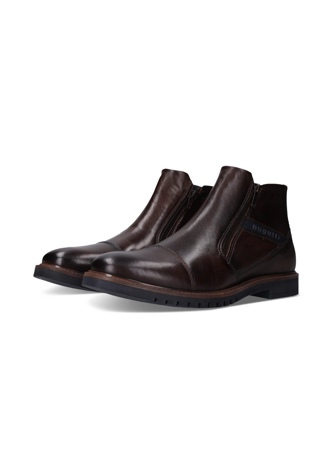 Caj Leather Boots - Dark Brown