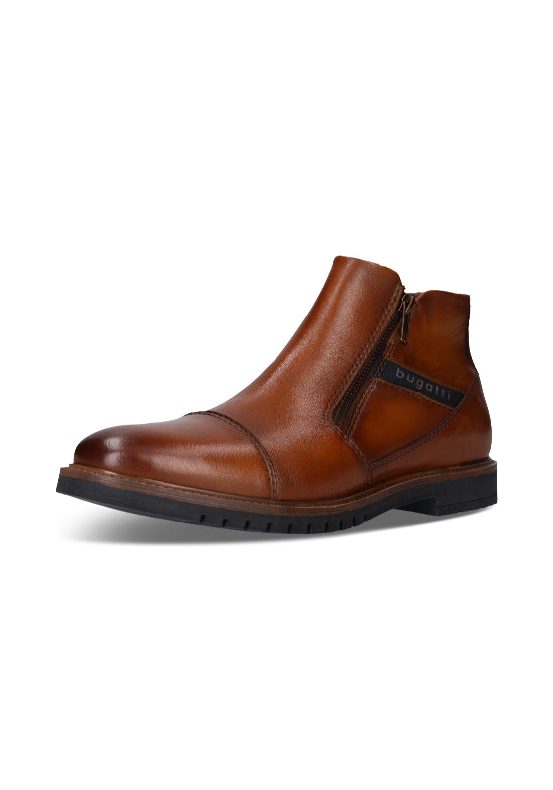 Caj Leather Boots - Cognac