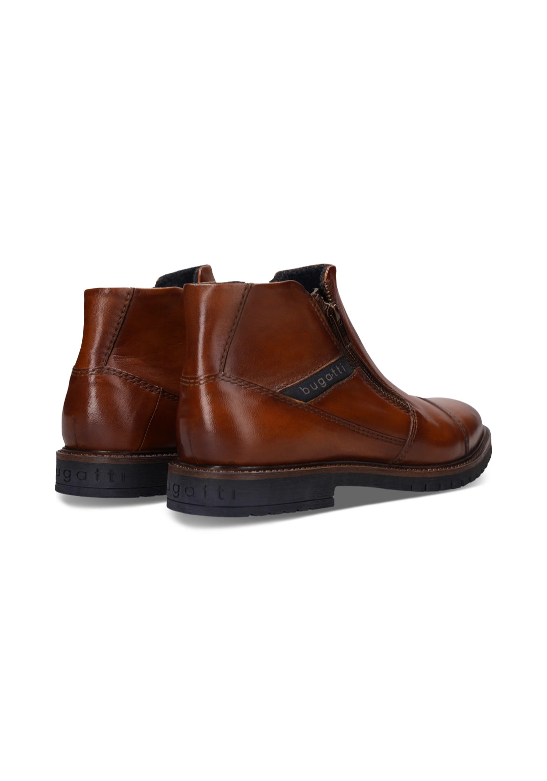 Caj Leather Boots - Cognac
