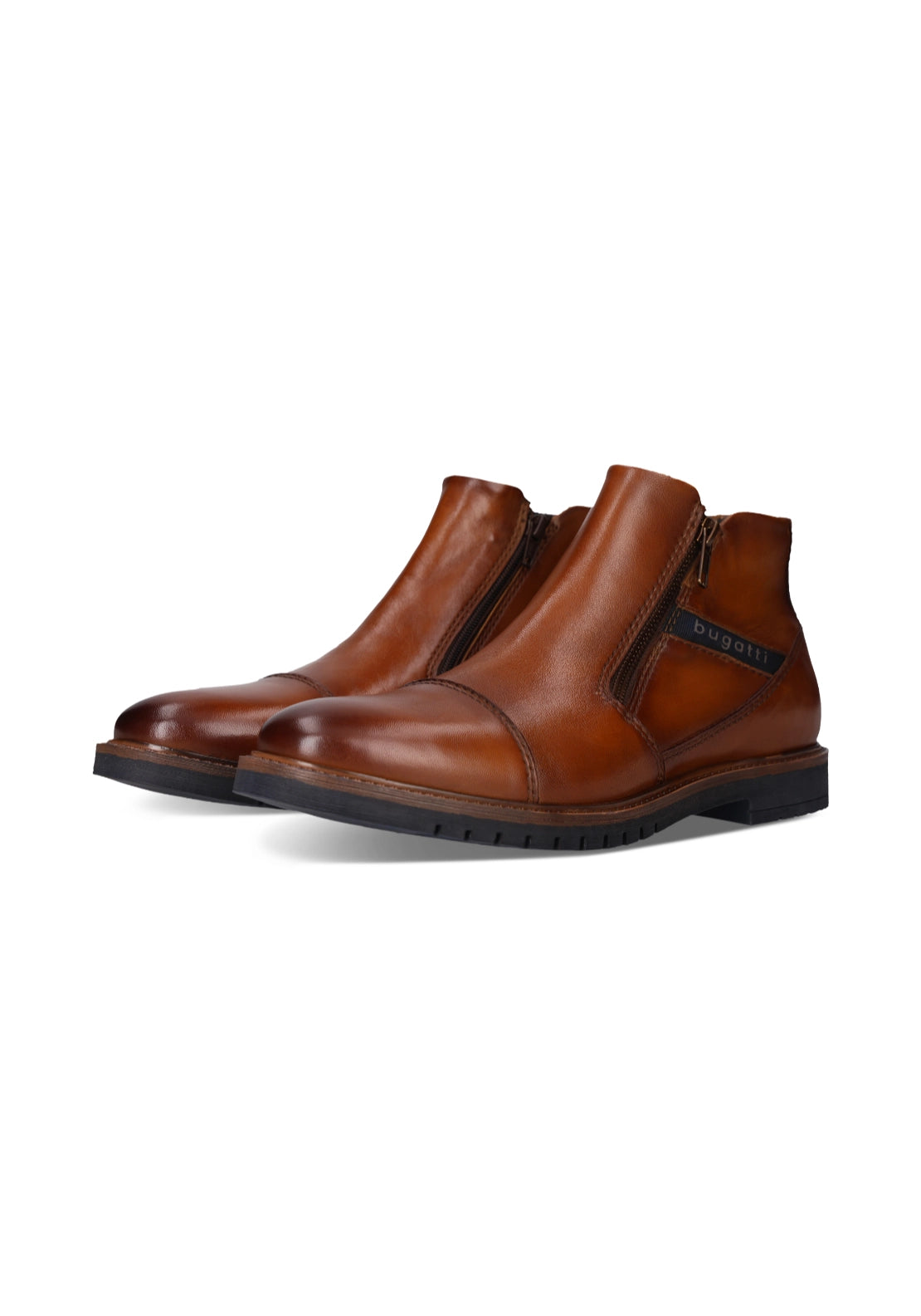 Caj Leather Boots - Cognac