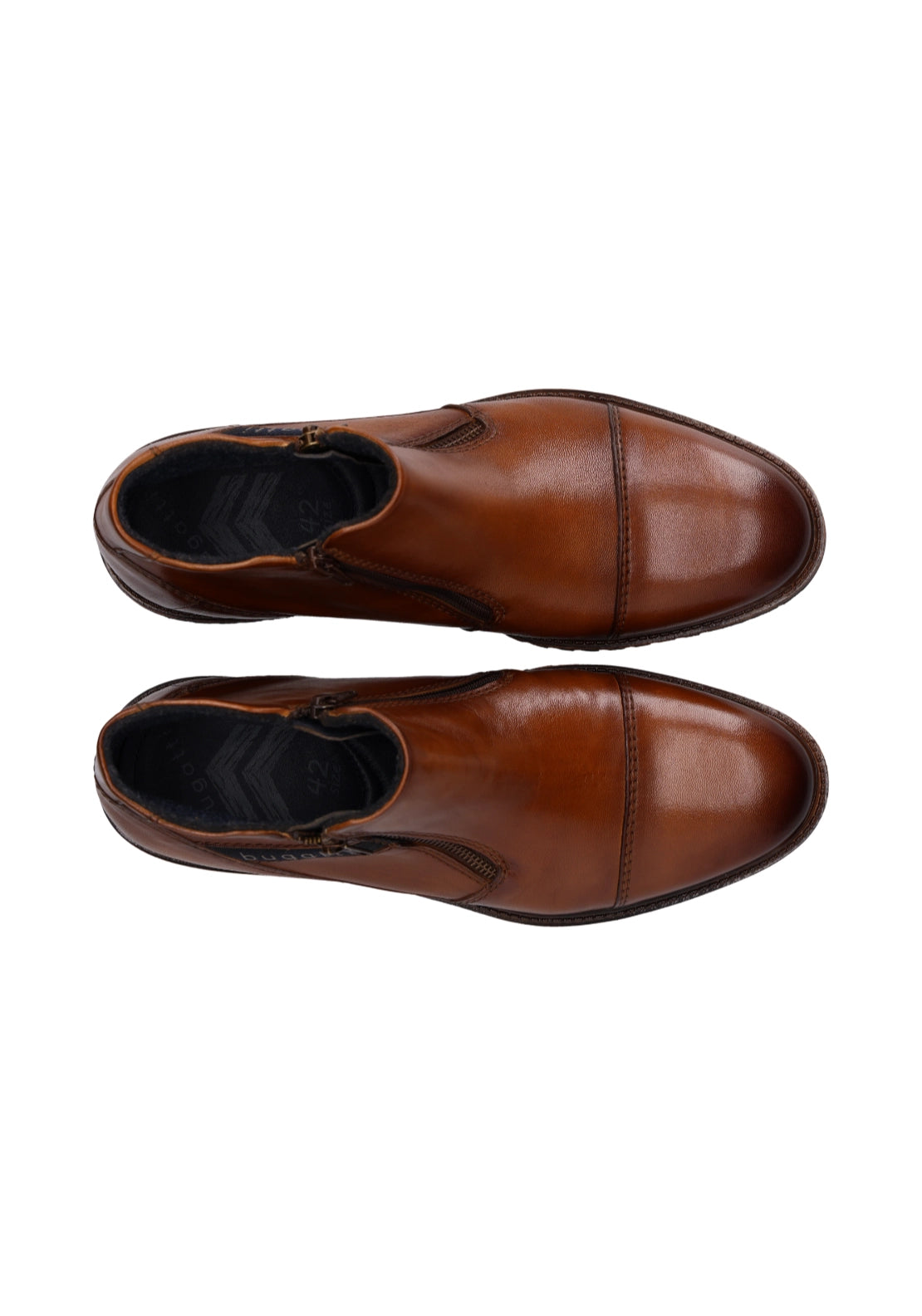 Caj Leather Boots - Cognac