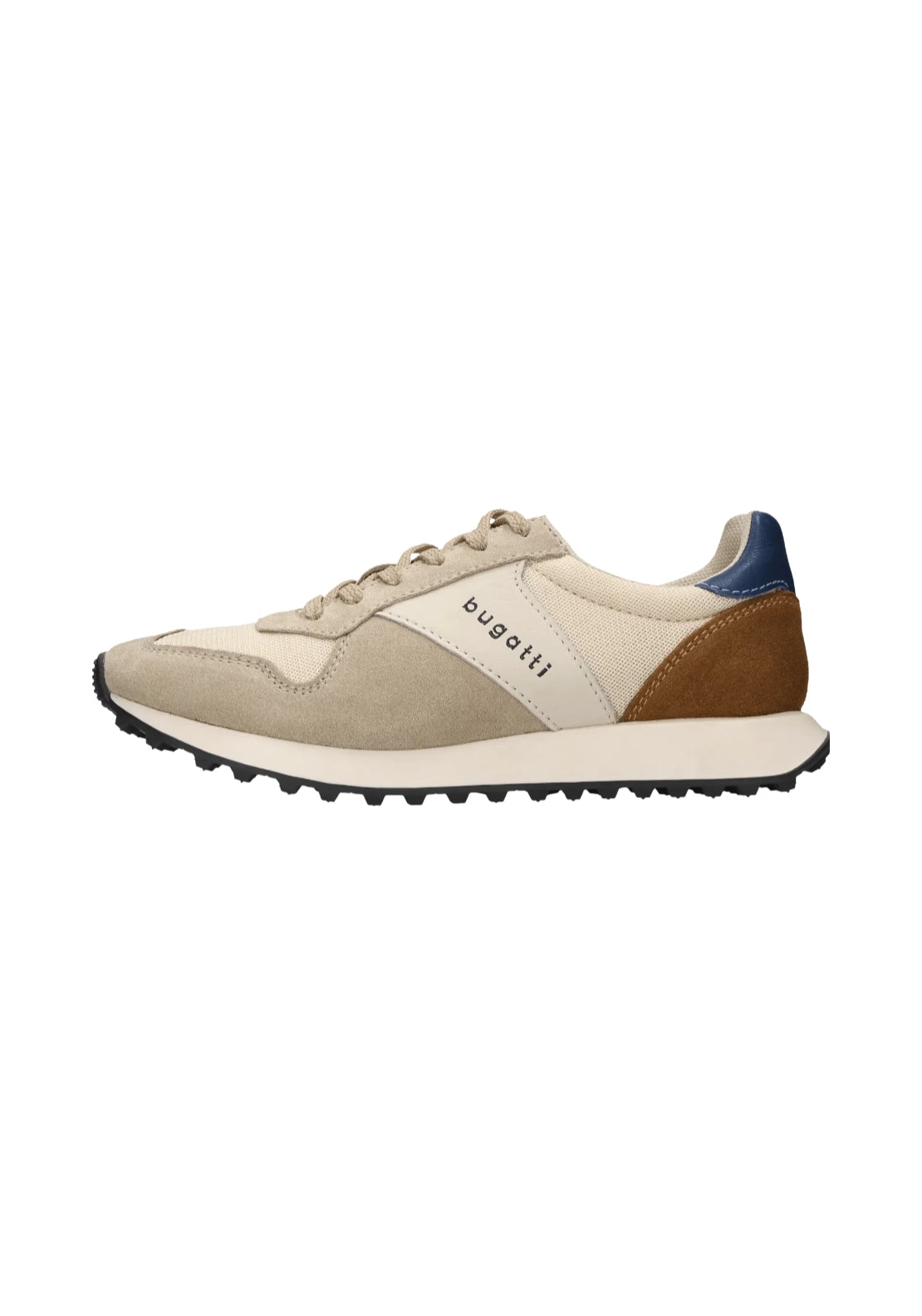 Bugatti Stylishly Leather Sneaker - Beige 1 Shaws Department Stores