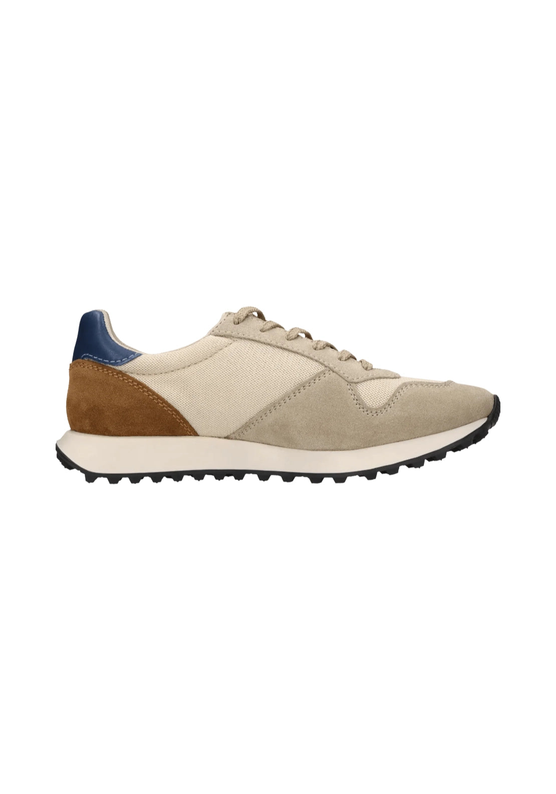 Bugatti Stylishly Leather Sneaker - Beige 2 Shaws Department Stores
