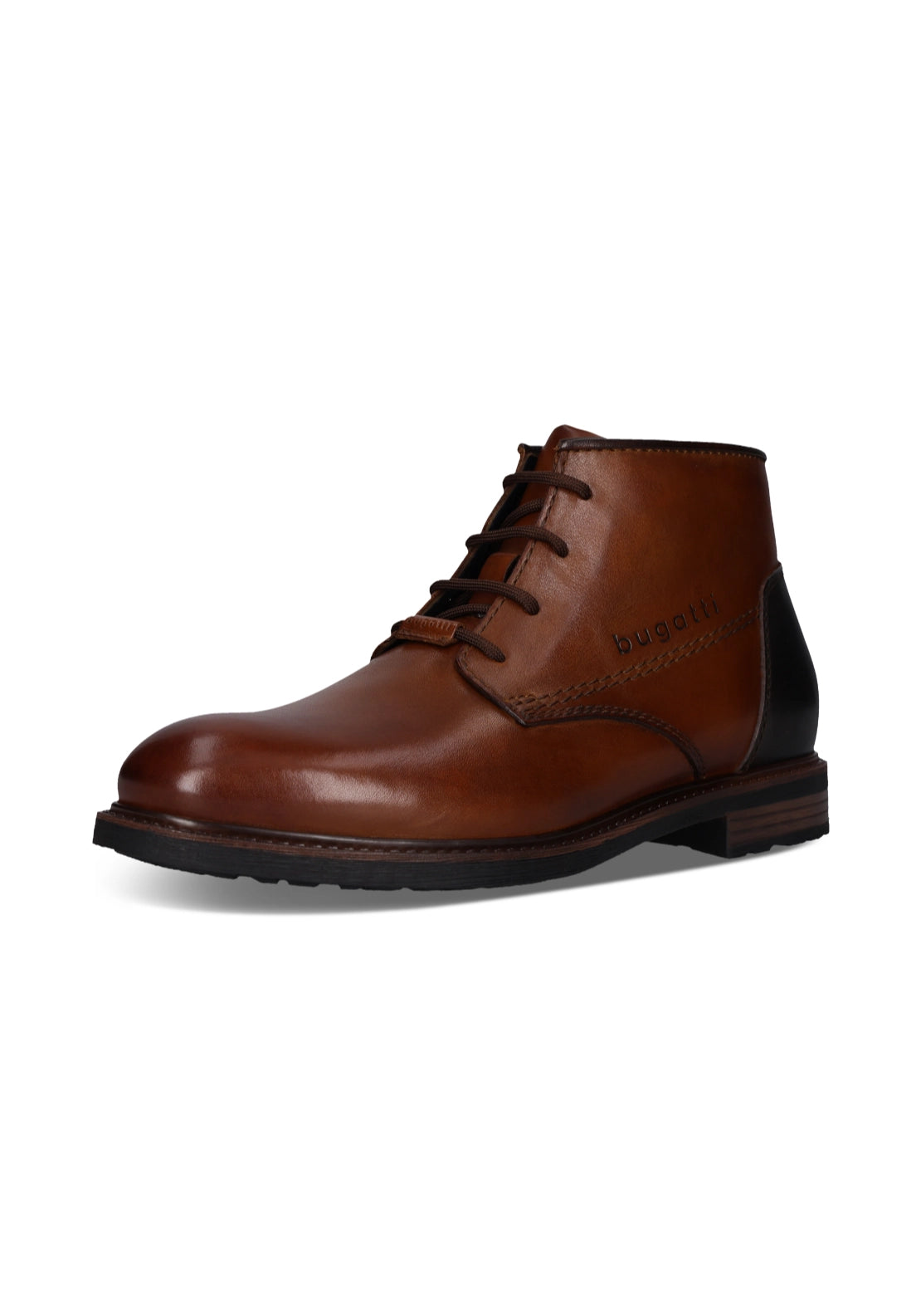 Bugatti Lace Up Ankle Boots - Cognac 2 Shaws Department Stores