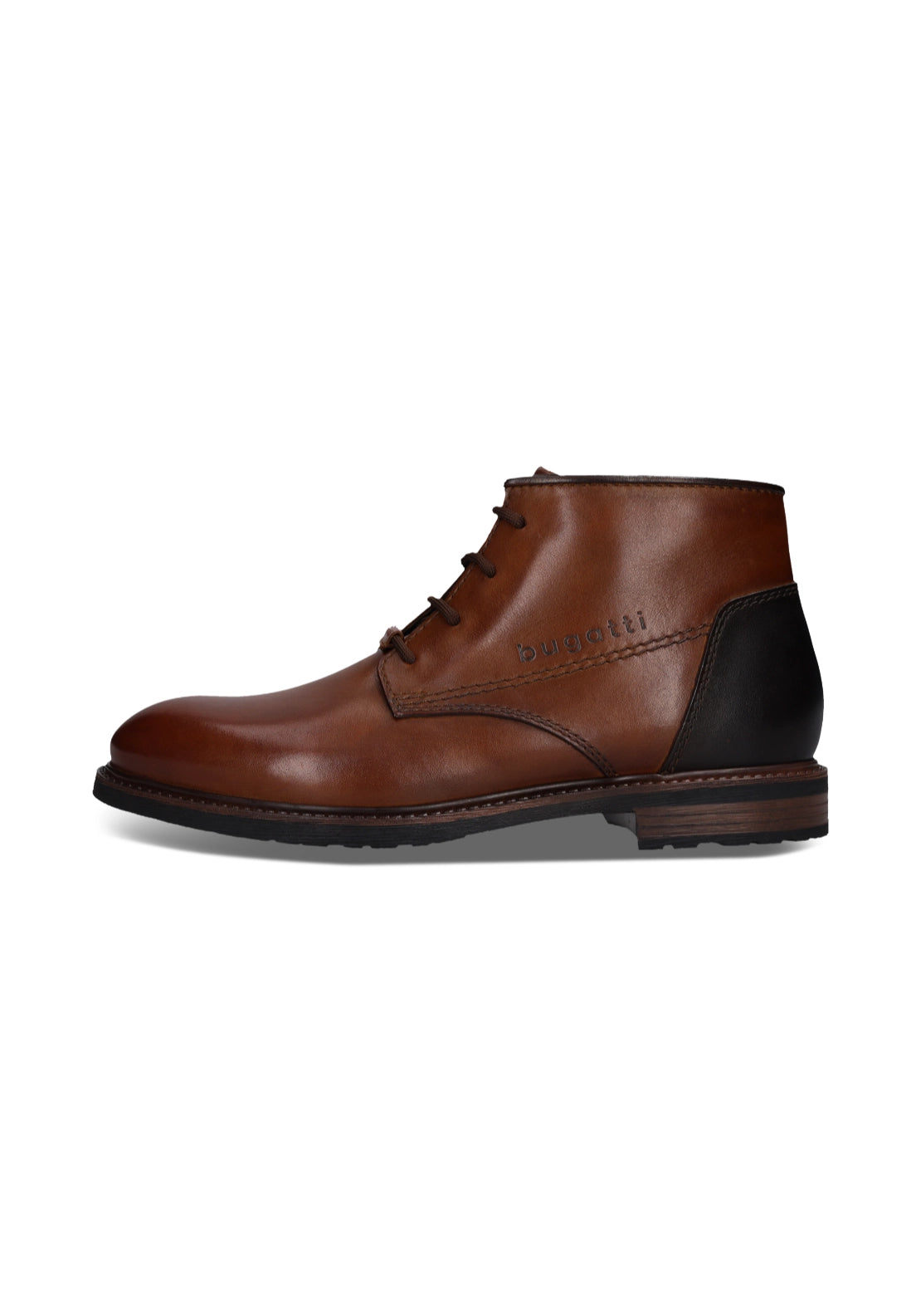 Bugatti Lace Up Ankle Boots - Cognac 1 Shaws Department Stores
