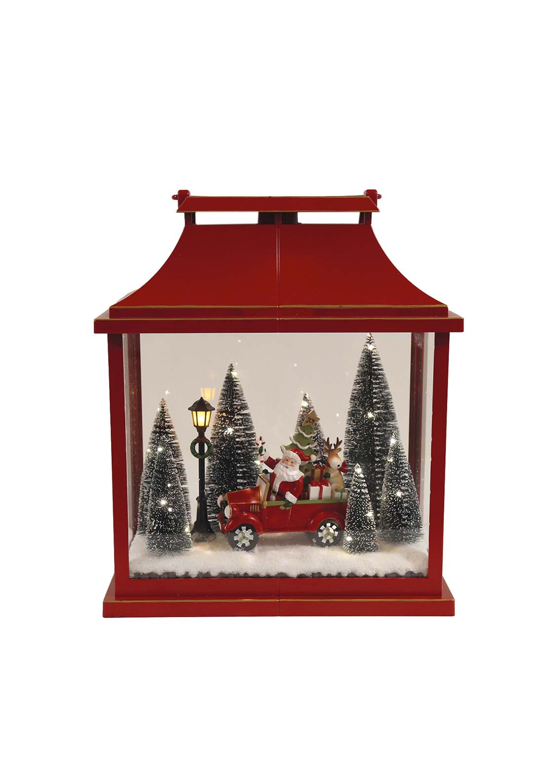 The Home Christmas LED Santa Lantern 1 Shaws Department Stores