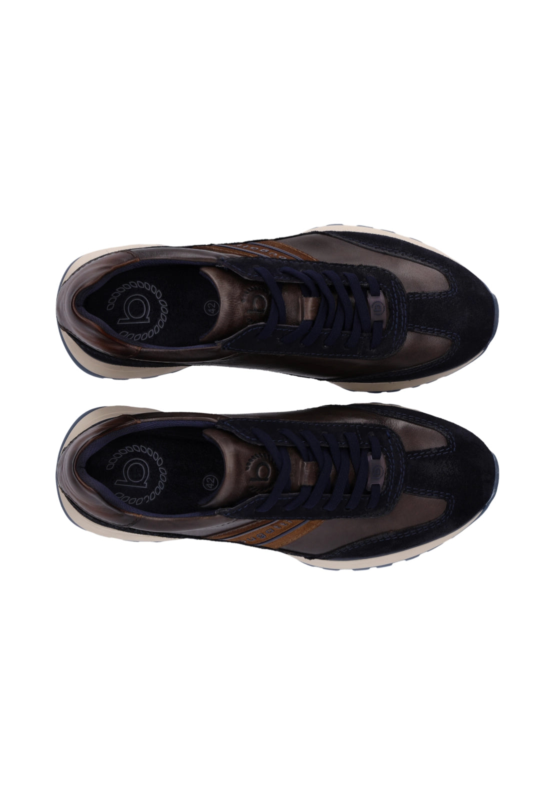 Timon Leather Sneaker - Dark Blue/grey