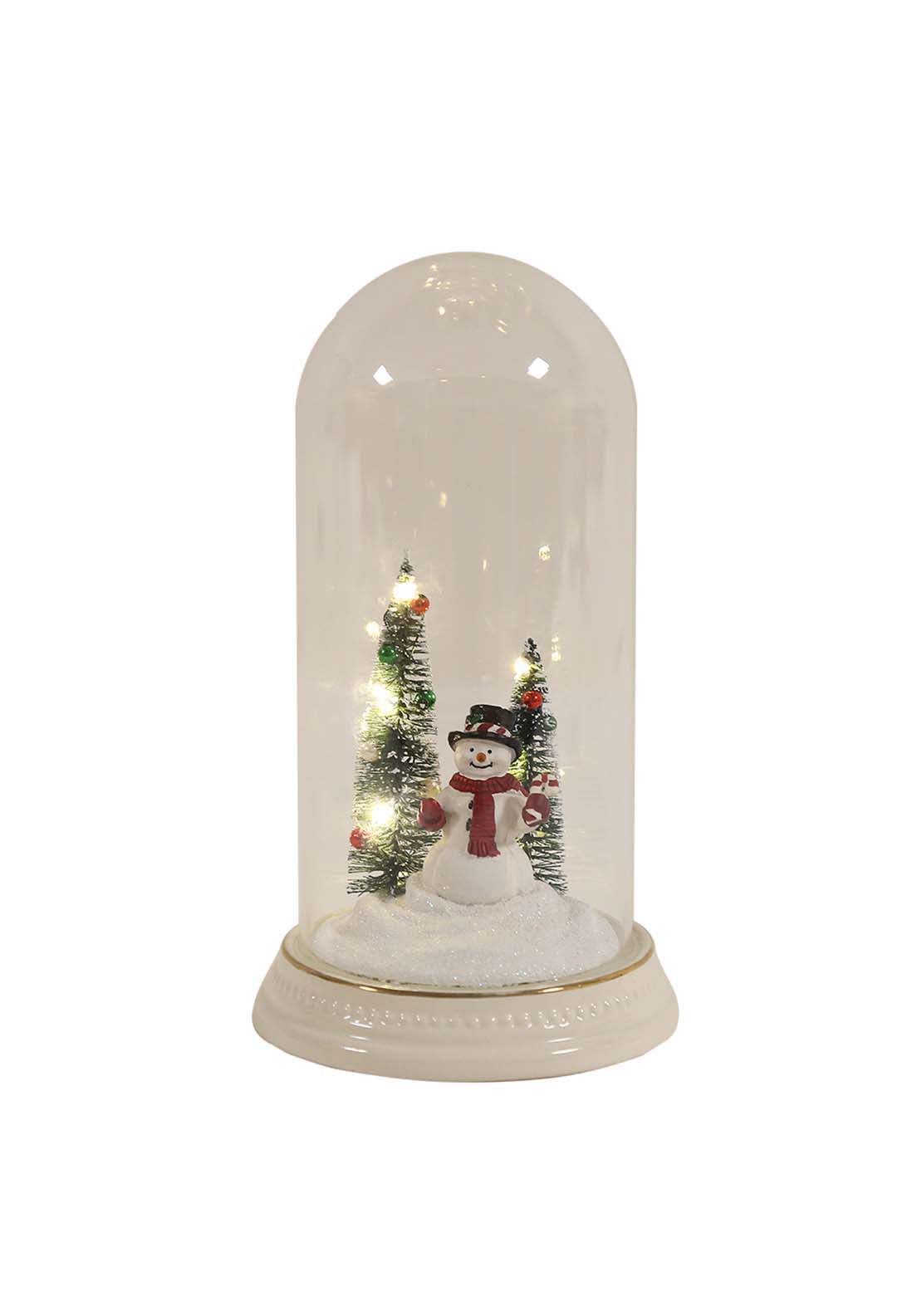 The Home Christmas LED Snowman Glass Deco 1 Shaws Department Stores