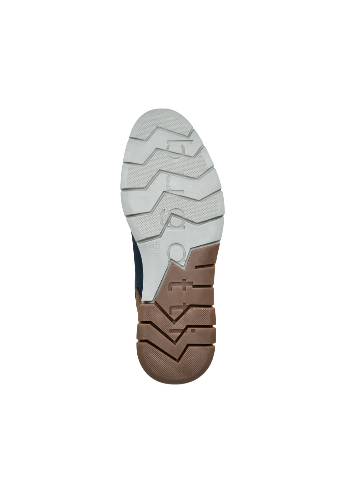 Bugatti Lace Up Shoe - Dark Blue/taupe 7 Shaws Department Stores