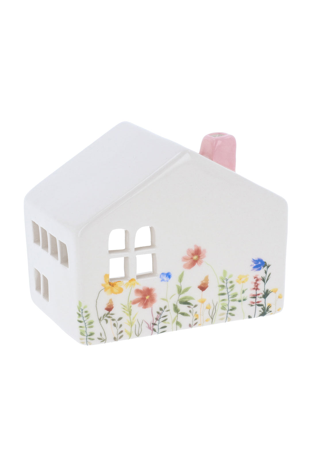 The Home Collection Meadow House Tealight Pink Chimney - Pink 1 Shaws Department Stores