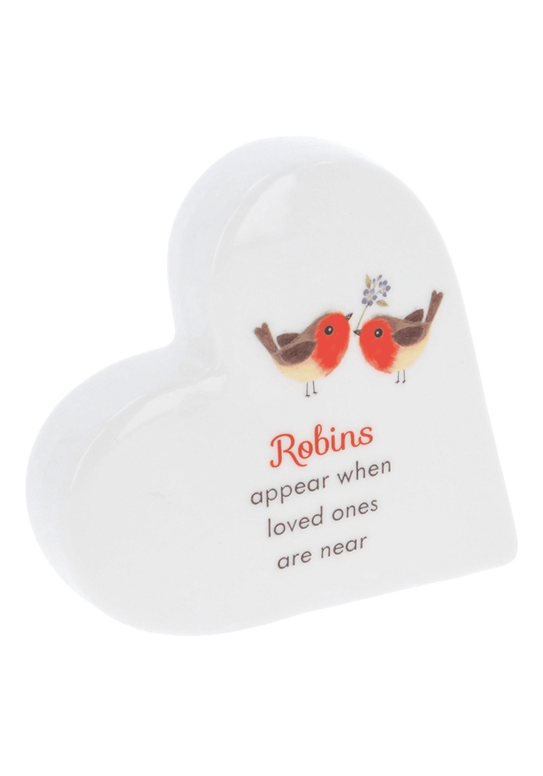 Forget Me Not Forget Me Not Robin Standing Heart Ornament 1 Shaws Department Stores