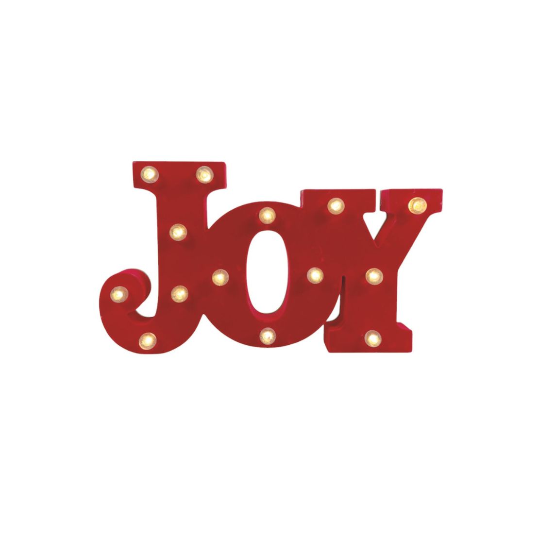 LED Red Joy Decoration
